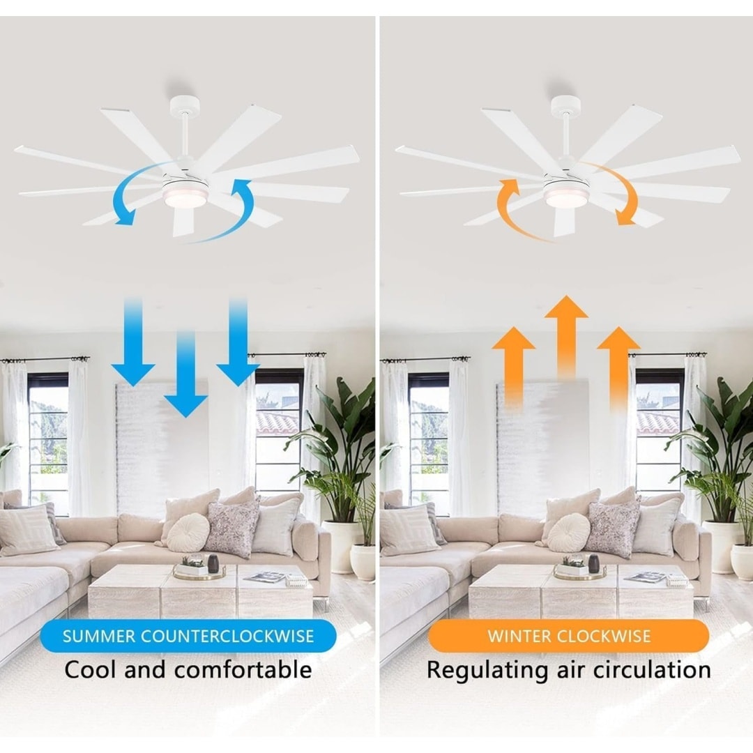 MLIAN WBCF-BS267-WH Ceiling-Fans - View #3