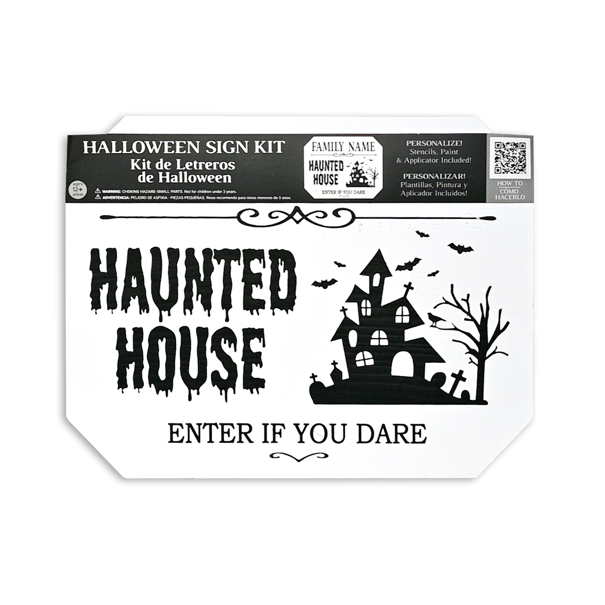 Surface Appeal Haunted House Personalized Halloween Sign Kit in the Craft  Supplies department at