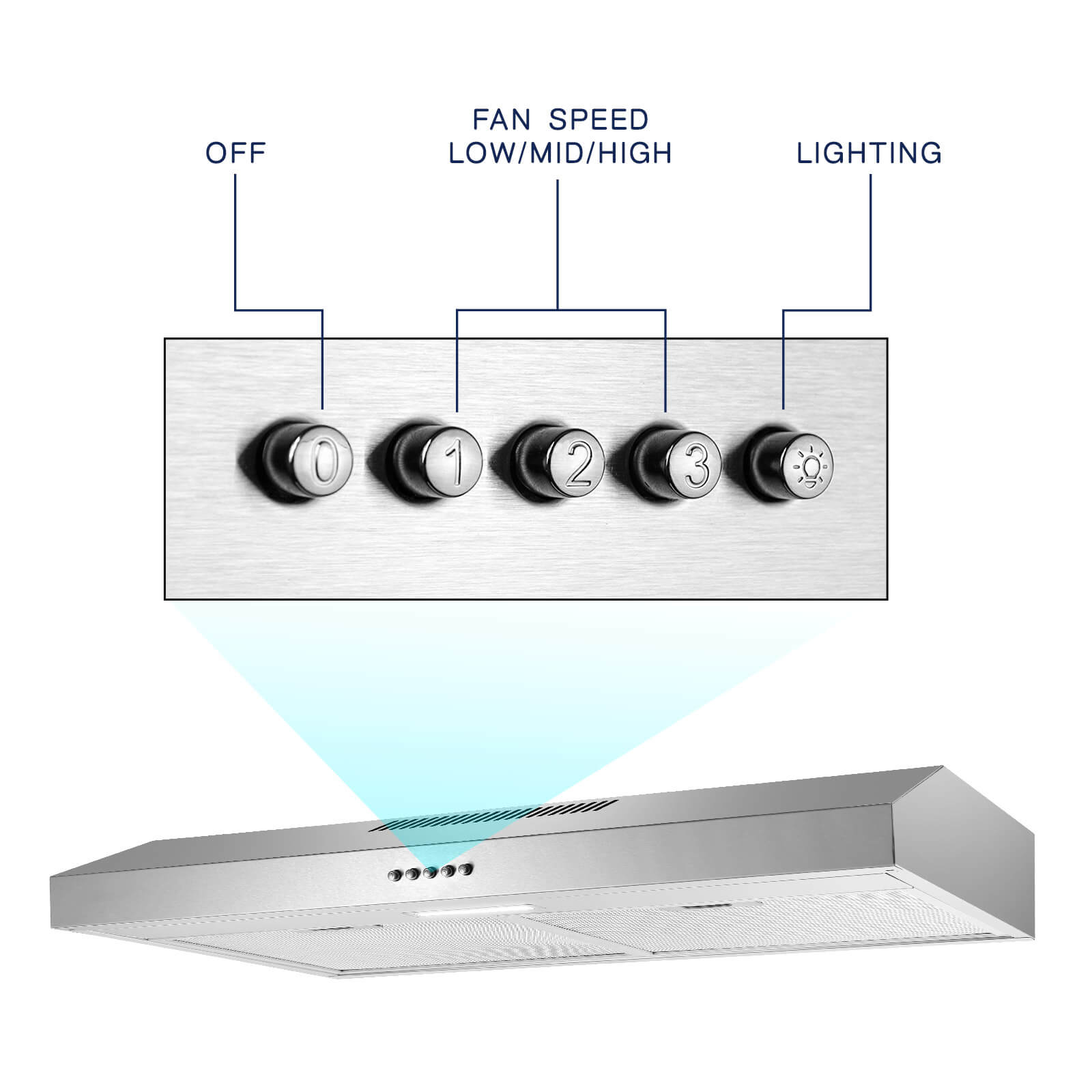 SNDOAS 2375CF Undercabinet-Range-Hoods - View #4