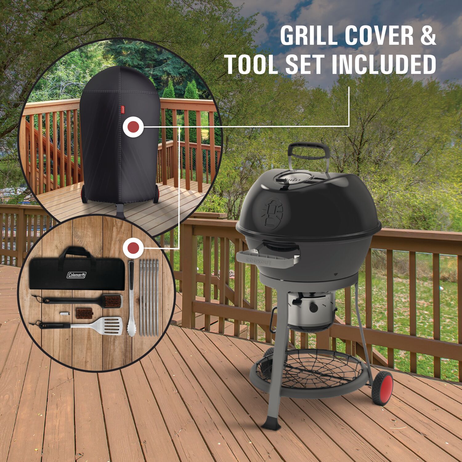 Coleman CO-600CG-3-KIT Charcoal-Grills - View #3