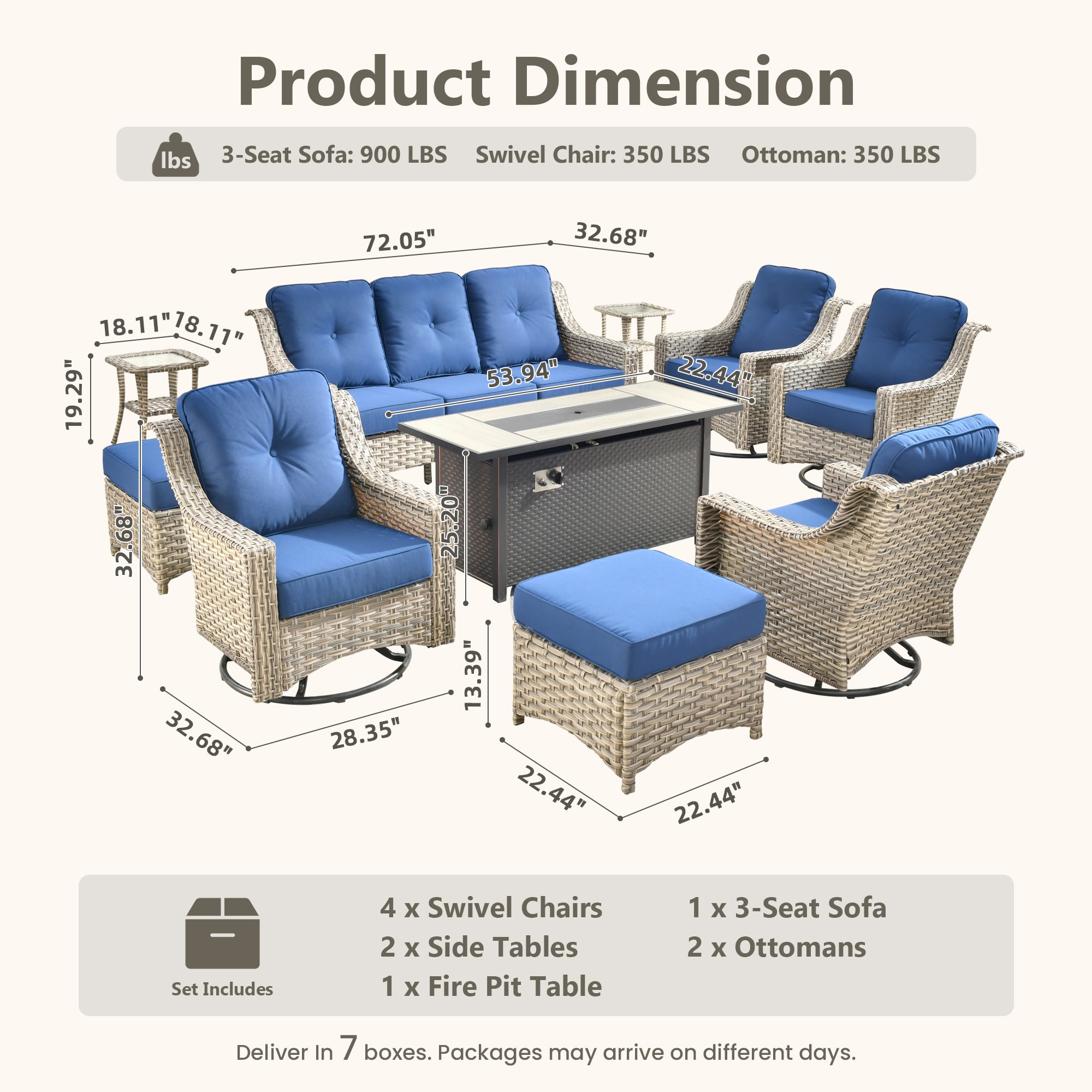 Caodoc L5-CFP03-YZPAD710 Patio-Sofas-Daybeds - View #6