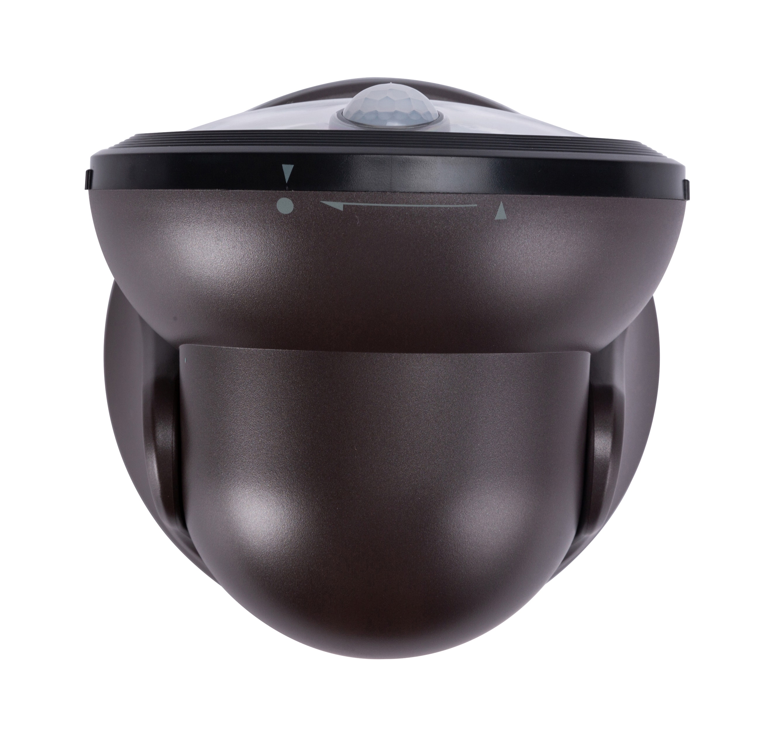Fulcrum Bronze Motion-Sensing LED Porch Light with Clear Lens