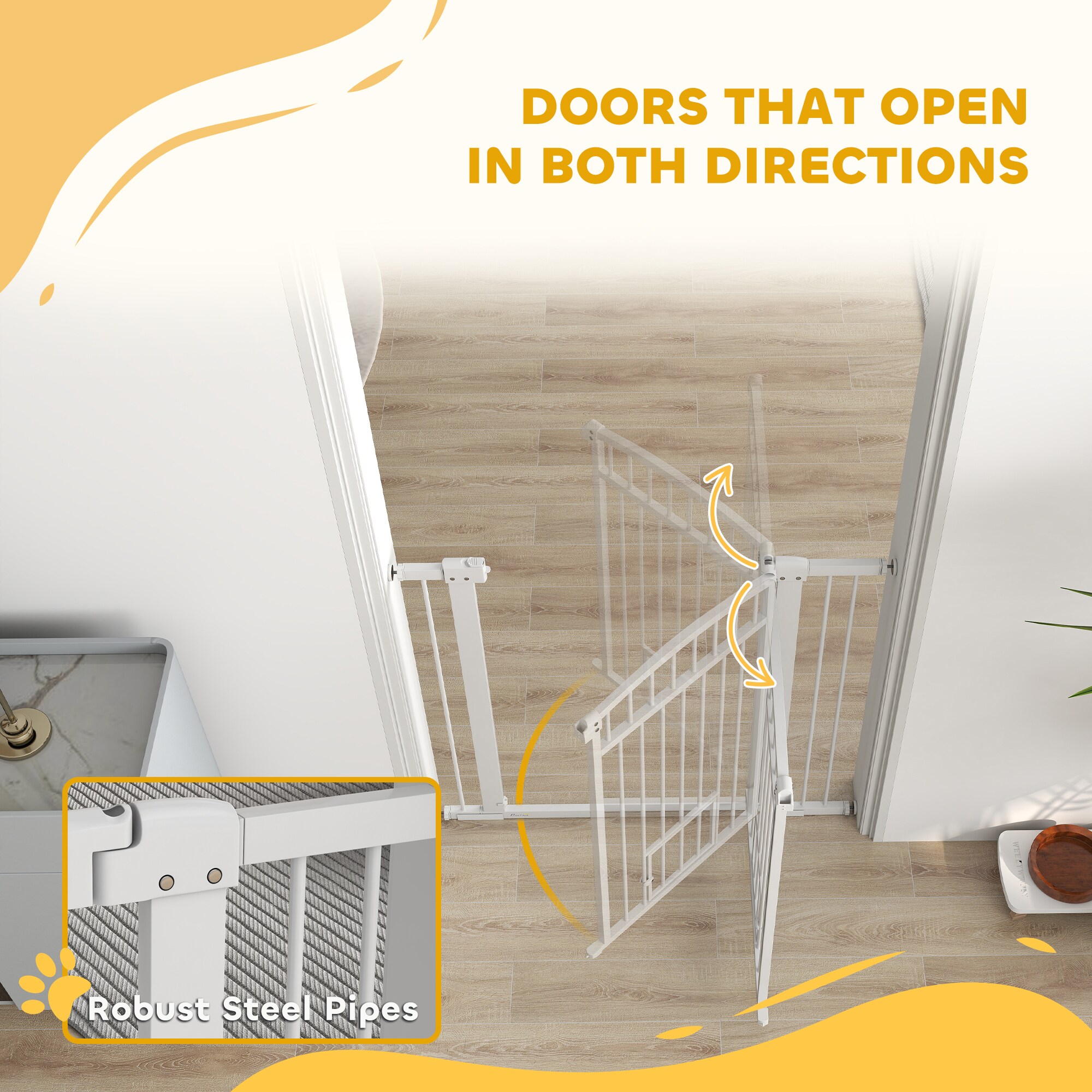 PawHut D06-238V11WT Pet-Doors - View #8