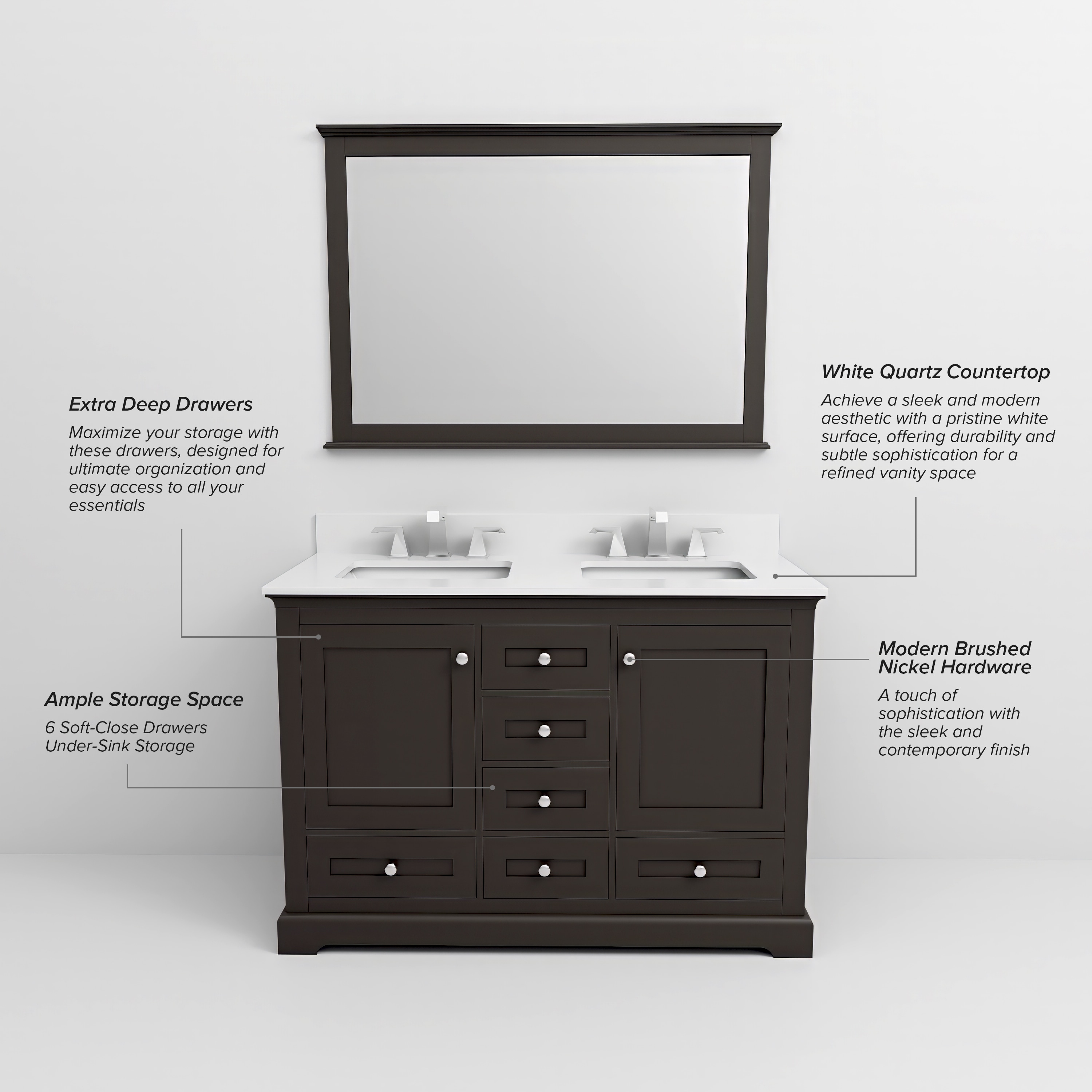 Lexora LD342248DGWQM46 Bath-Vanity-Combo - View #8