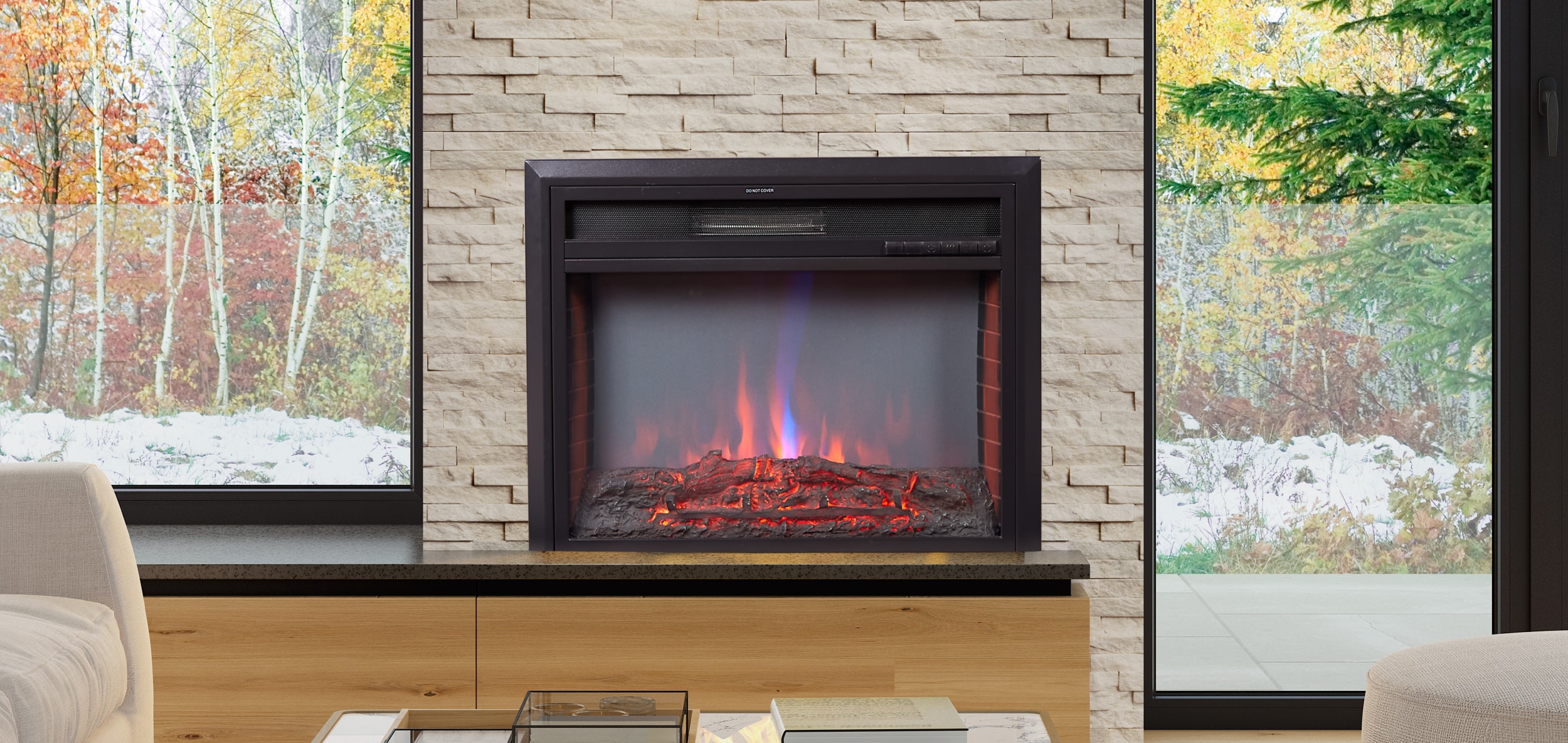 XBrand HT9738ME Electric-Fireplace-Fireboxes - View #4