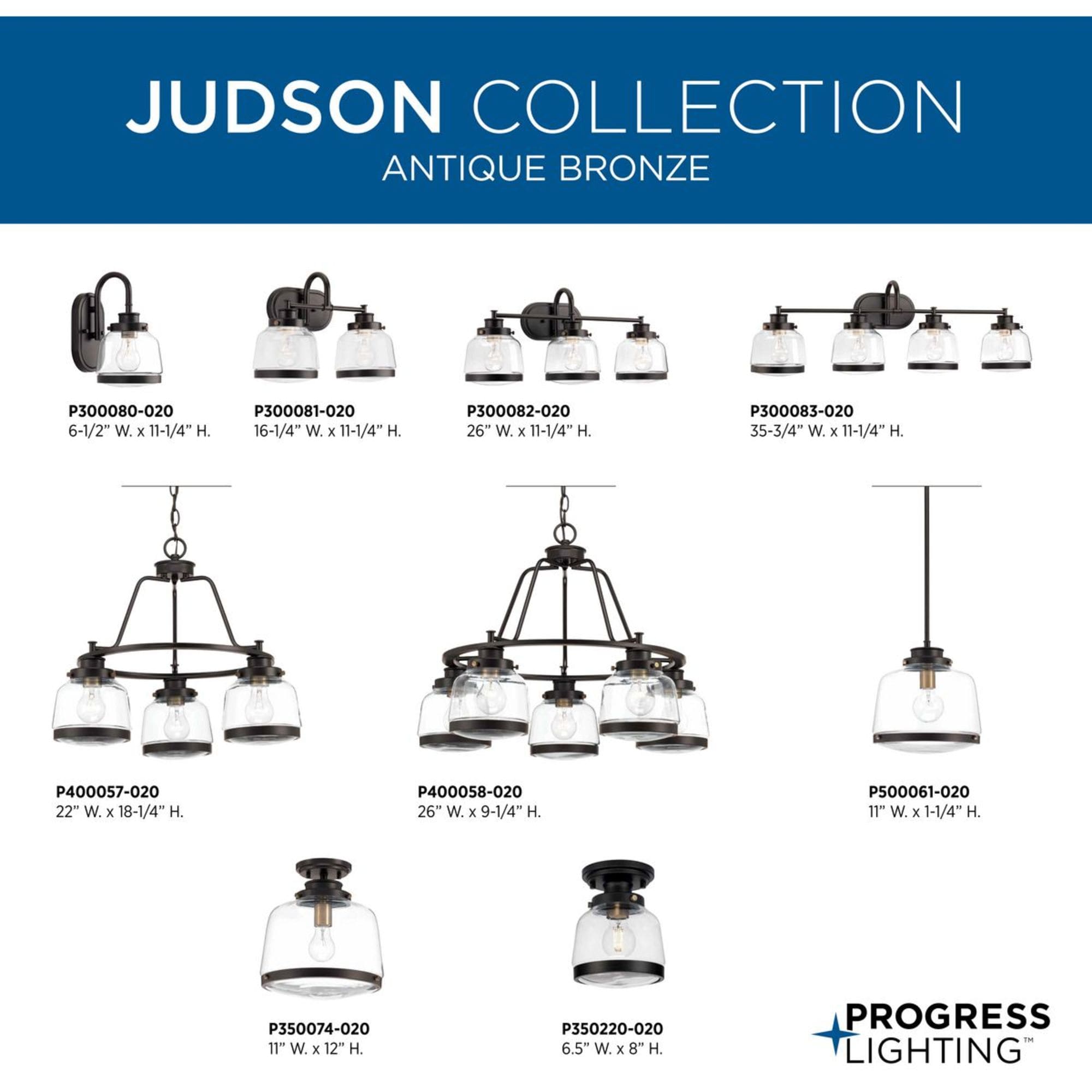 Judson Polished Nickel Glass Flush Mount Ceiling Light