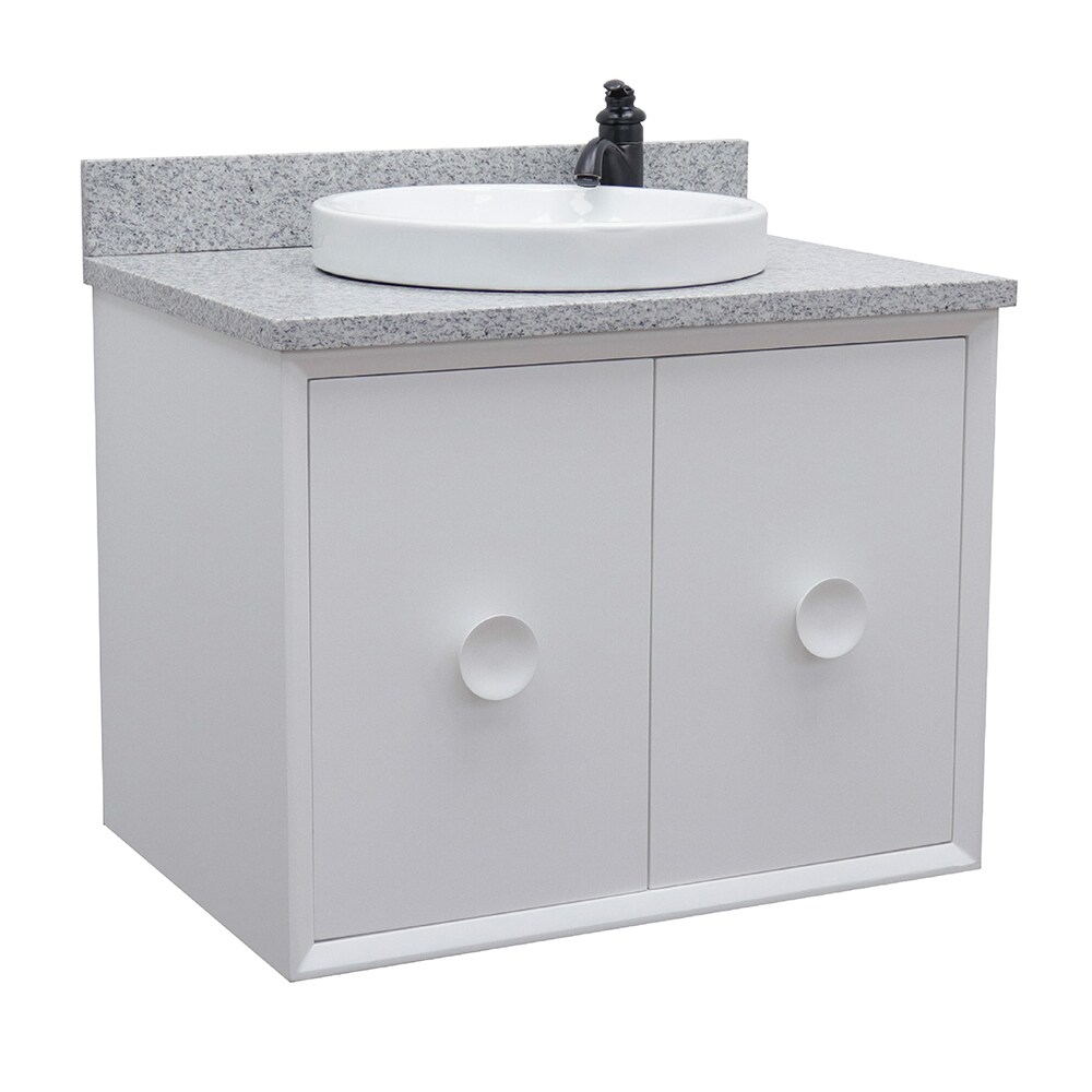 Bellaterra Home LV0400-WH Single Vanity- Cab only 30-in White Bath