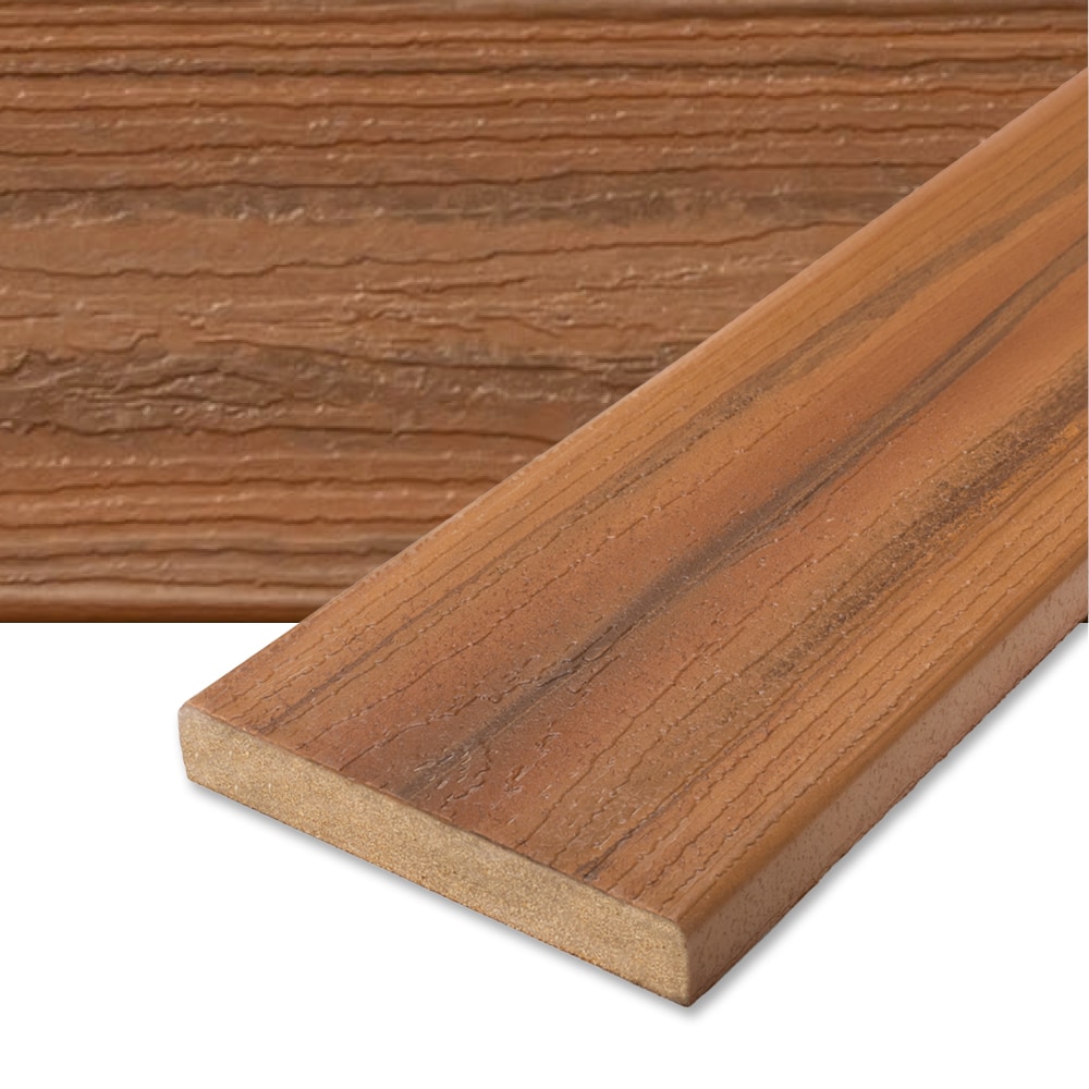 Envision Outdoor Living Products Distinction 12-in Spiced Teak Composite Deck Board (Sample) #41001536