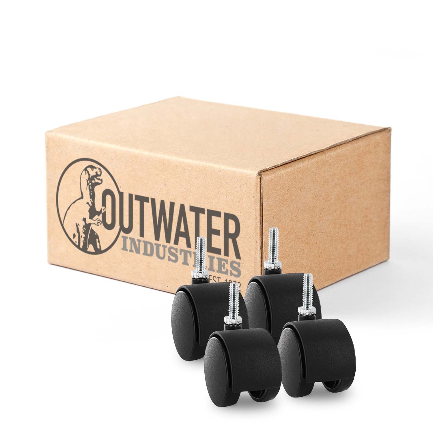 Outwater 3P1.14.00072 2-in Rubber Swivel Caster
