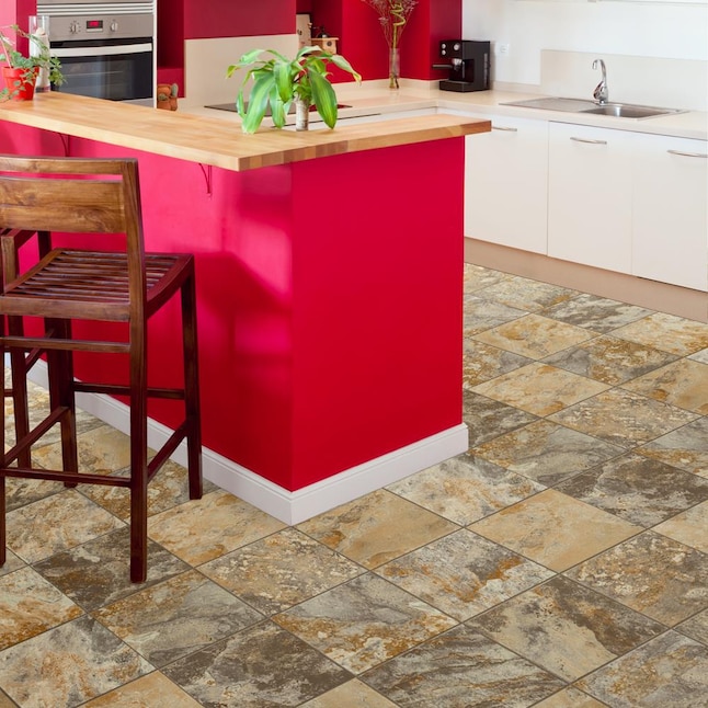 Congoleum ArmorCore UR Canyon View 12-ft W Cut-to-Length Adobe Rust Stone Look Low-Gloss Finish Sheet Vinyl Congoleum ArmorCore UR Canyon View 12-ft W Cut-to-Length Adobe Rust Stone Look Low-Gloss Finish Sheet Vinyl