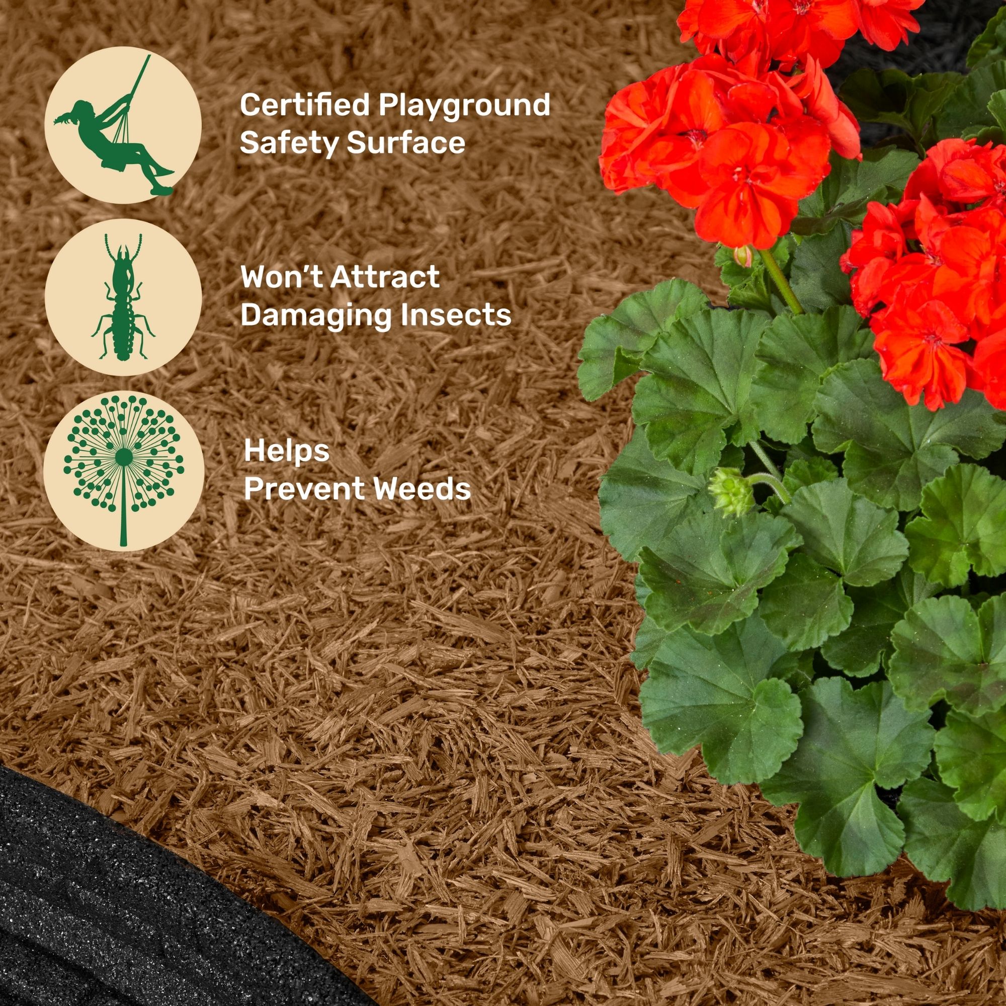 GroundSmart 75-cu ft Cypress Rubber Shredded Bulk Rubber Mulch ...