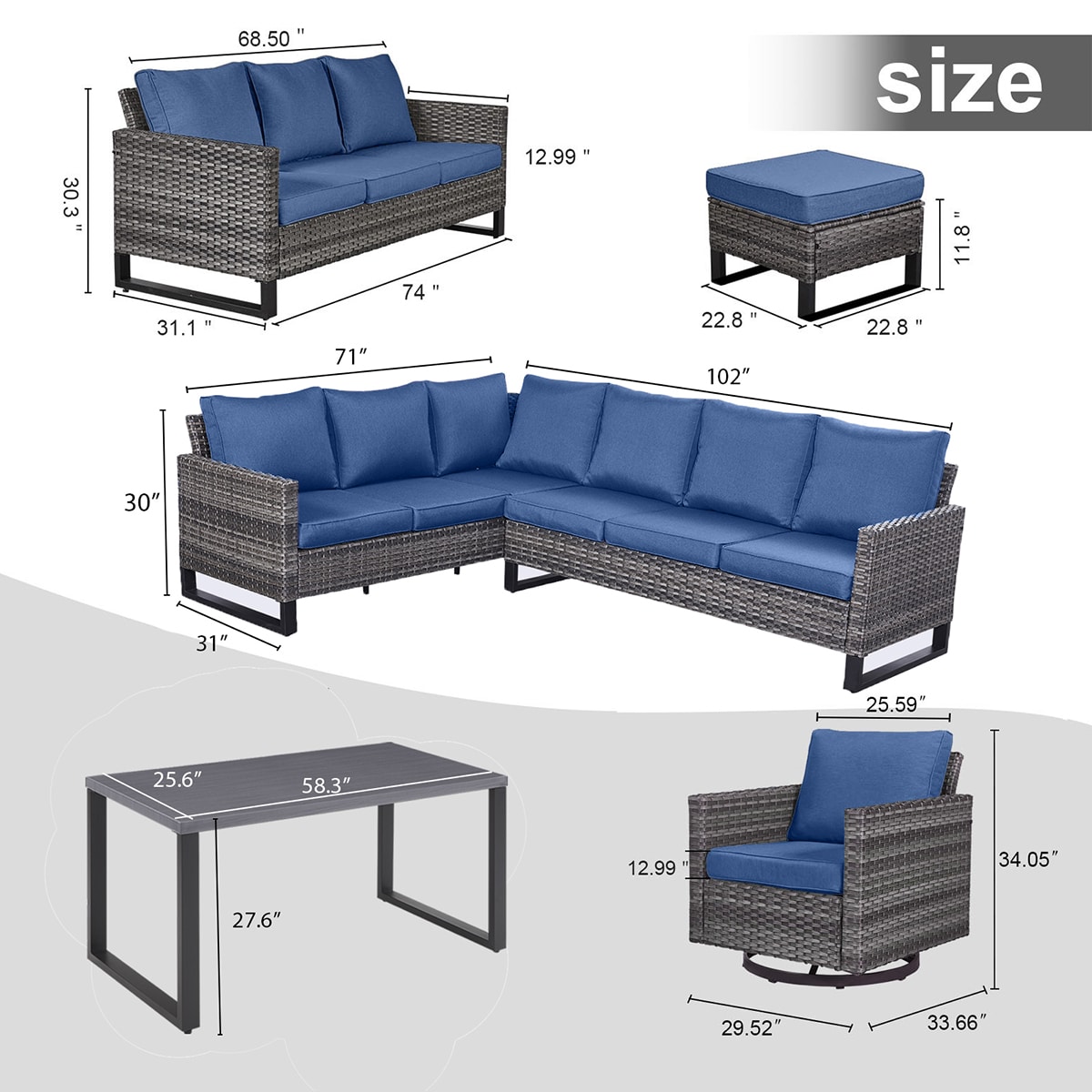 Rilyson FS1491511536269159-1 Patio-Conversation-Sets - View #7