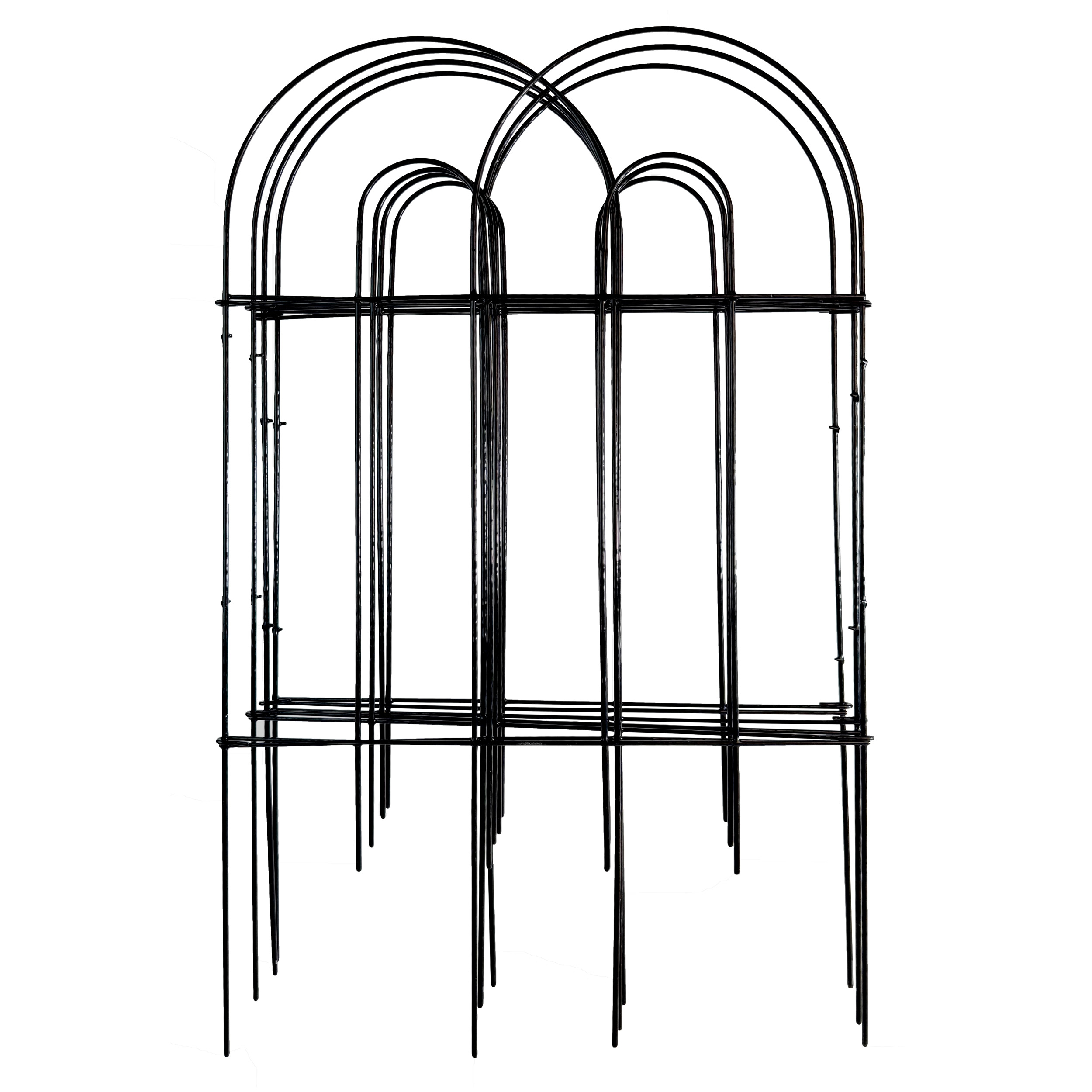 GARDEN CRAFT 0.2-in x 17.72-in x 28-in Black Metal Steel Border fencing #071190
