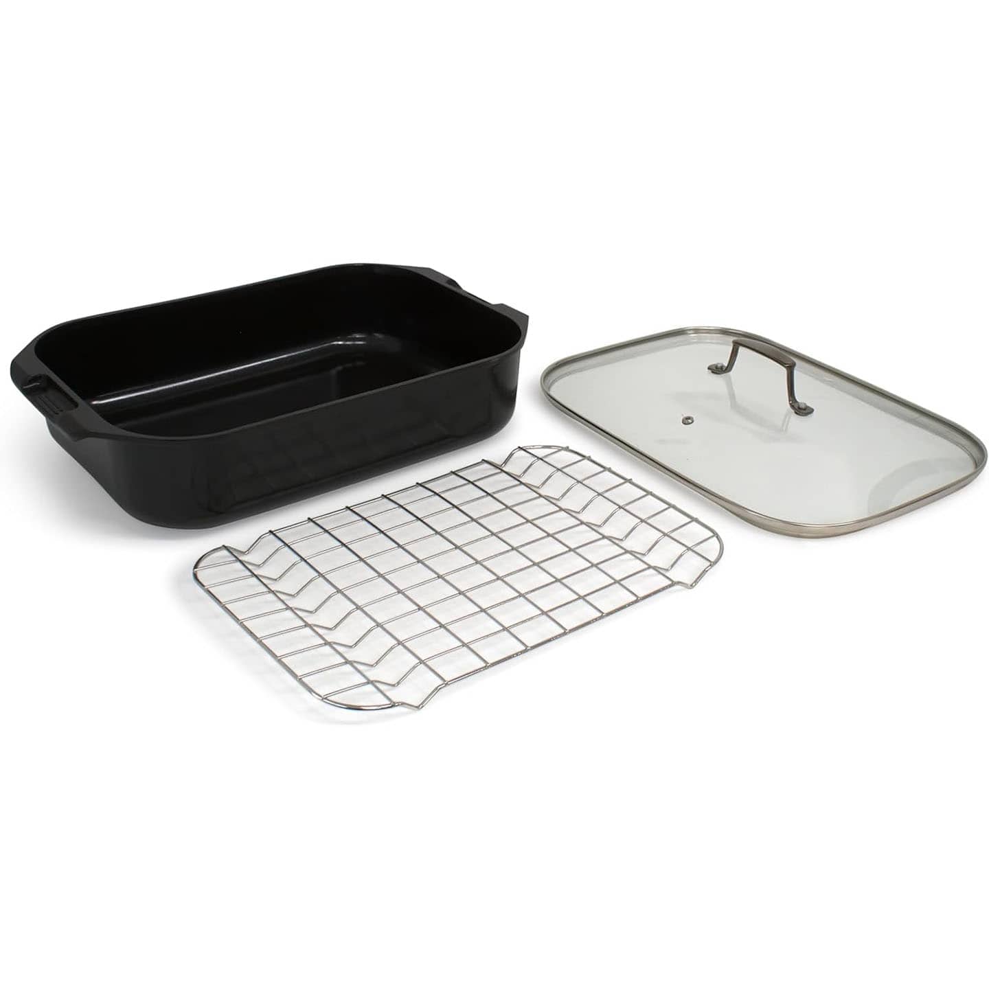 Blu. 130BLU50016ROAST Blu Cookware Roasting Pan with Lid and Roasting Rack