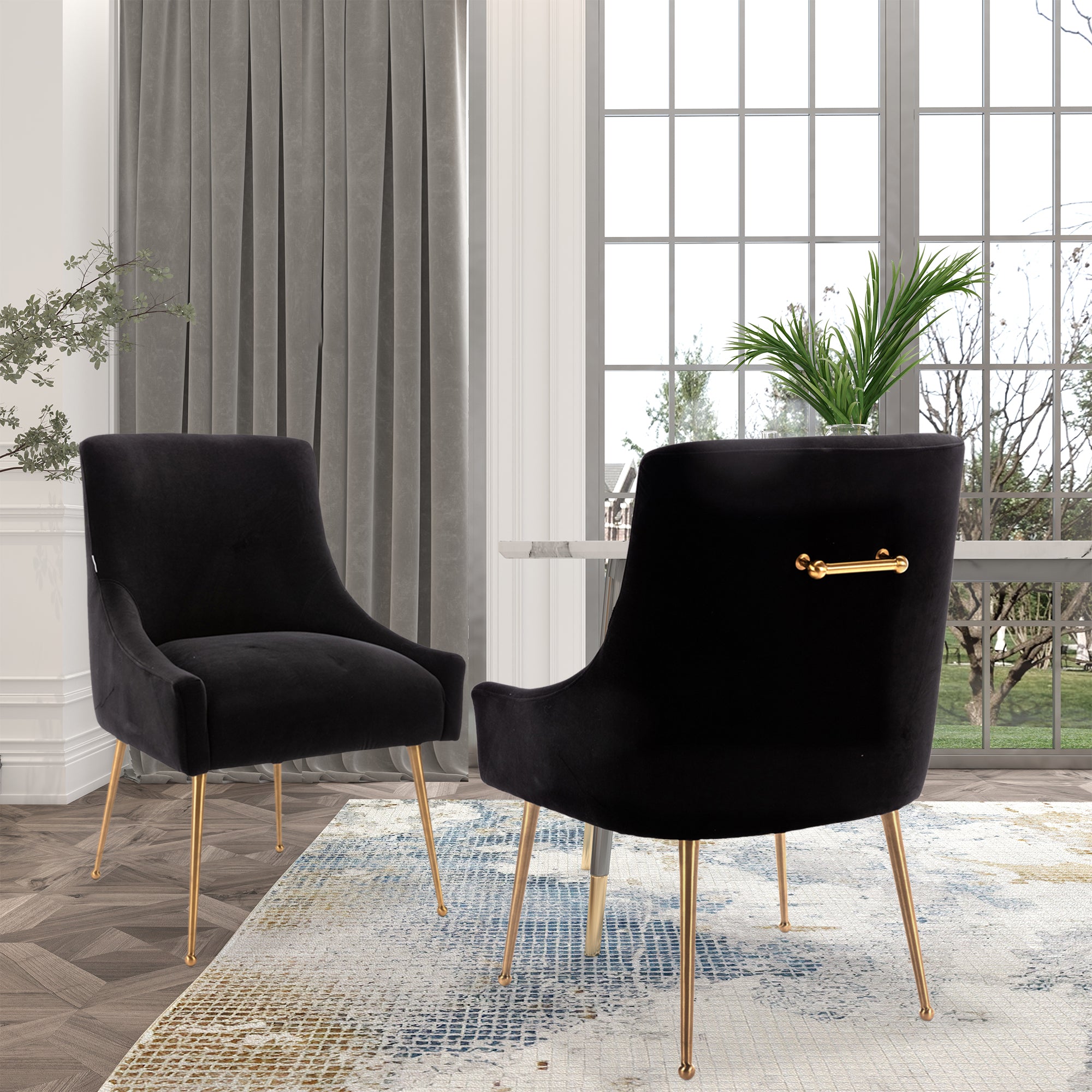 Boyel Living HFSN-700BLACK Dining-Chairs - View #4