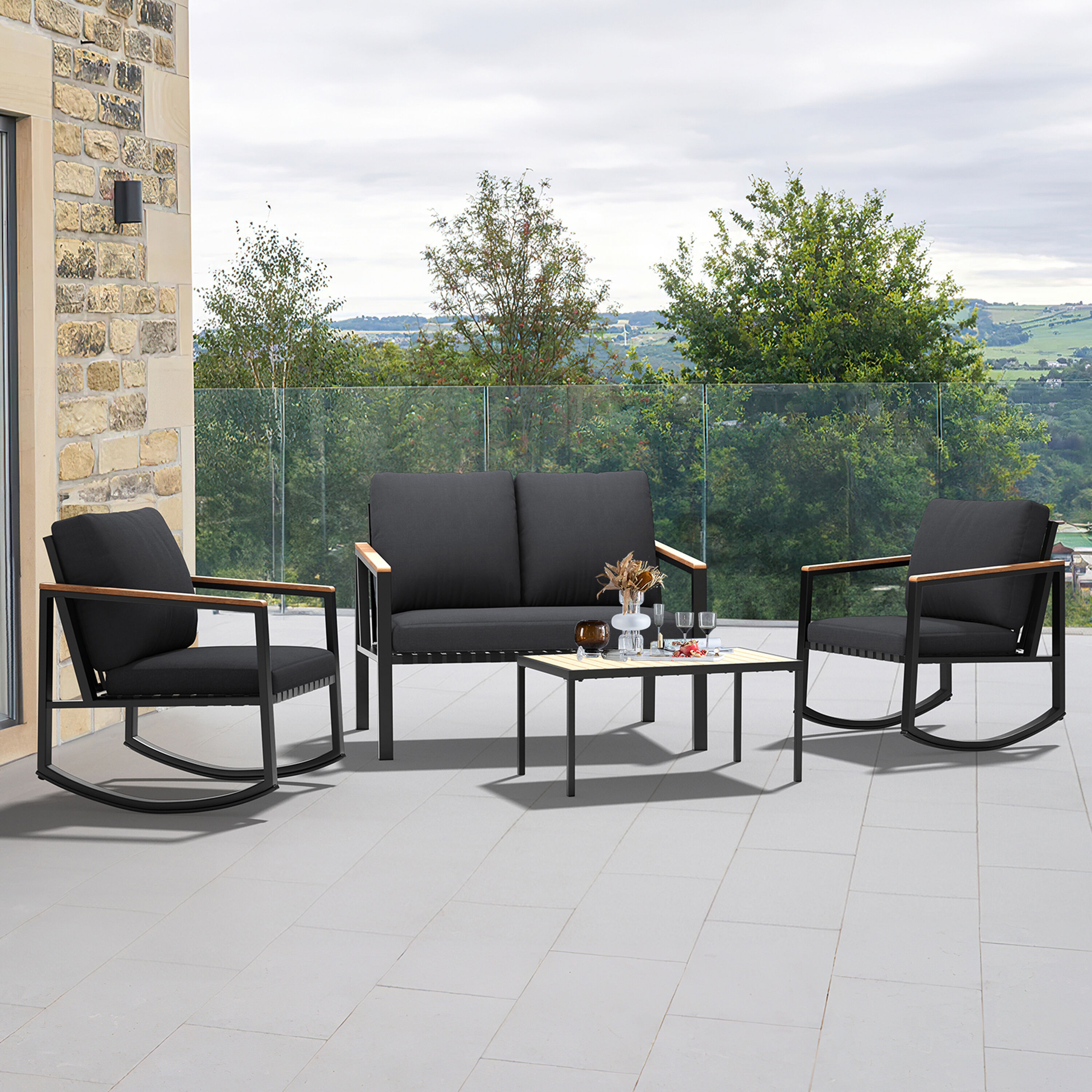 JEAREY KDBD-04GY Patio-Conversation-Sets - View #9