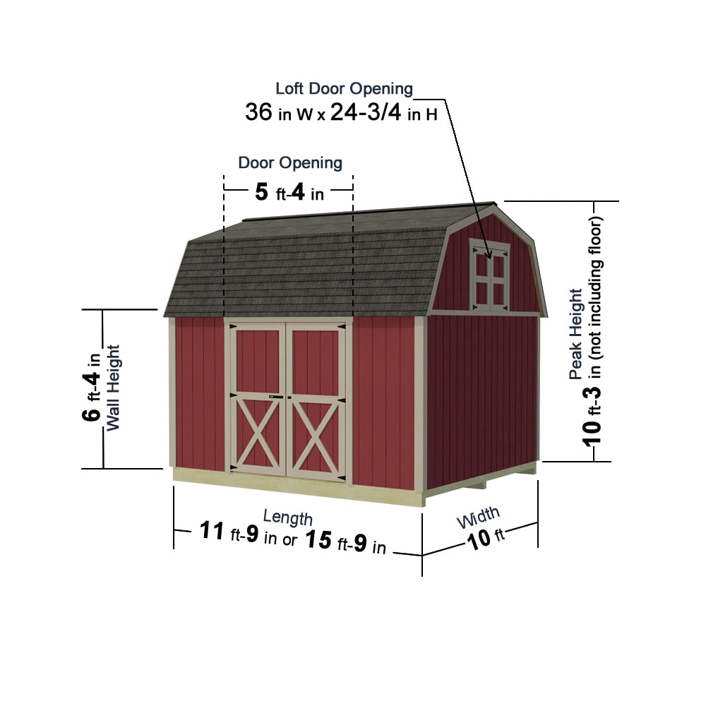 Best Barns MEADOWBROOK1012 Wood-Storage-Buildings - View #6