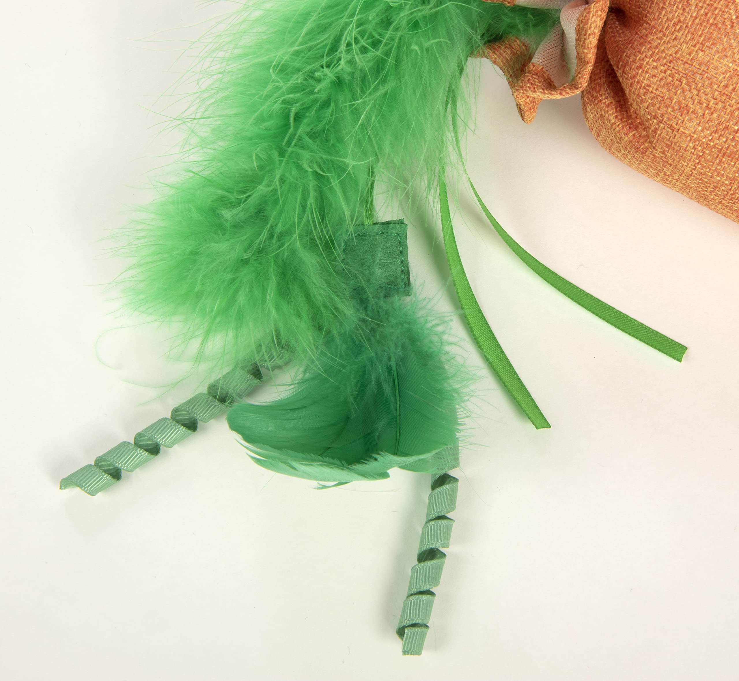 SmartyKat Kolossal Karrot Jumbo Crinkle Kicker Catnip Toy Orange