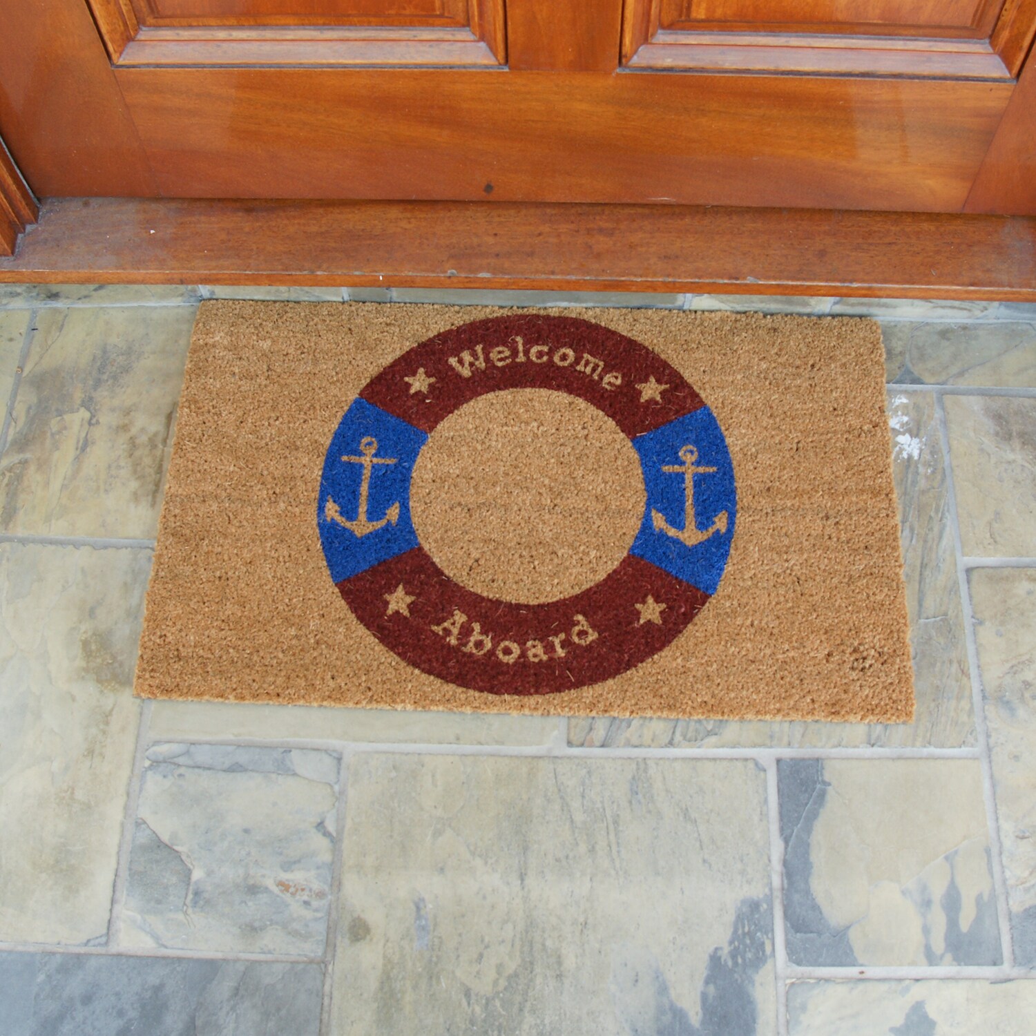 Rubber-Cal 2-ft x 3-ft Brown Rectangular Indoor or Outdoor Winter Door Mat  in the Mats department at