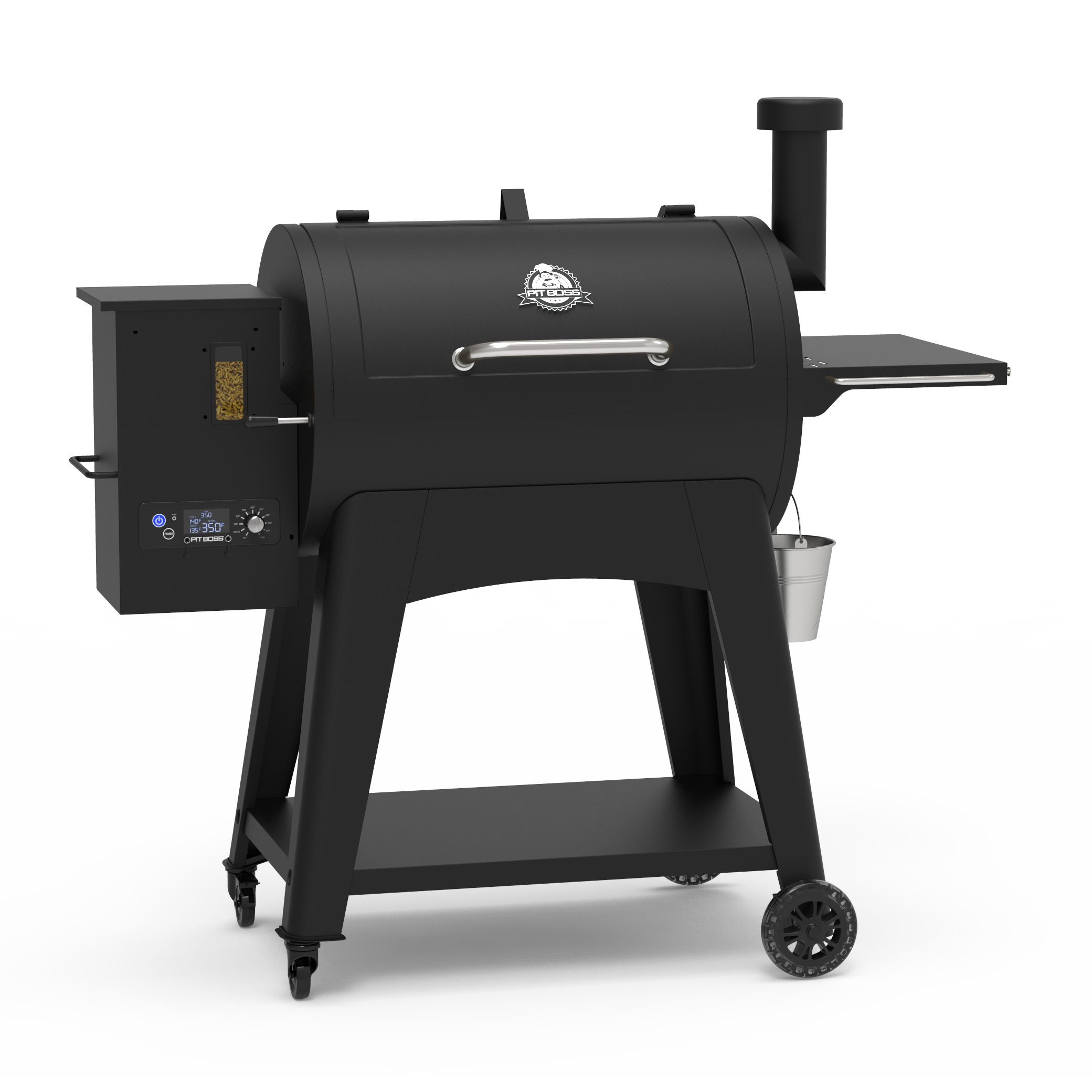 Pit Boss Pro Series V3 1150-Sq in Grey Pellet Grill with smart  compatibility in the Pellet Grills department at