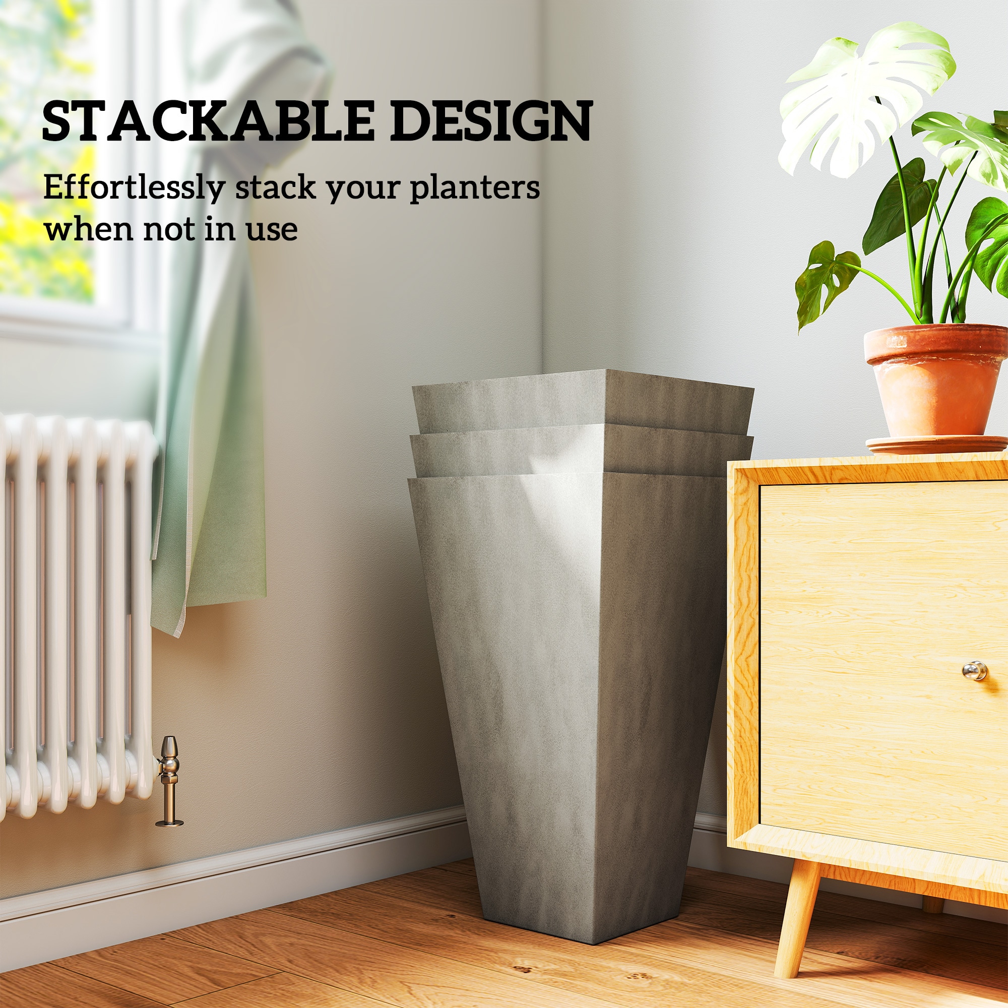 Outsunny 845-718GG Planter-Window-Box - View #7