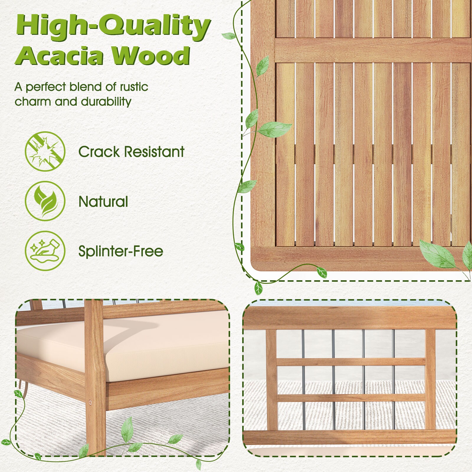 Ayelon 588WHLW4KHW72 Patio-Conversation-Sets - View #6