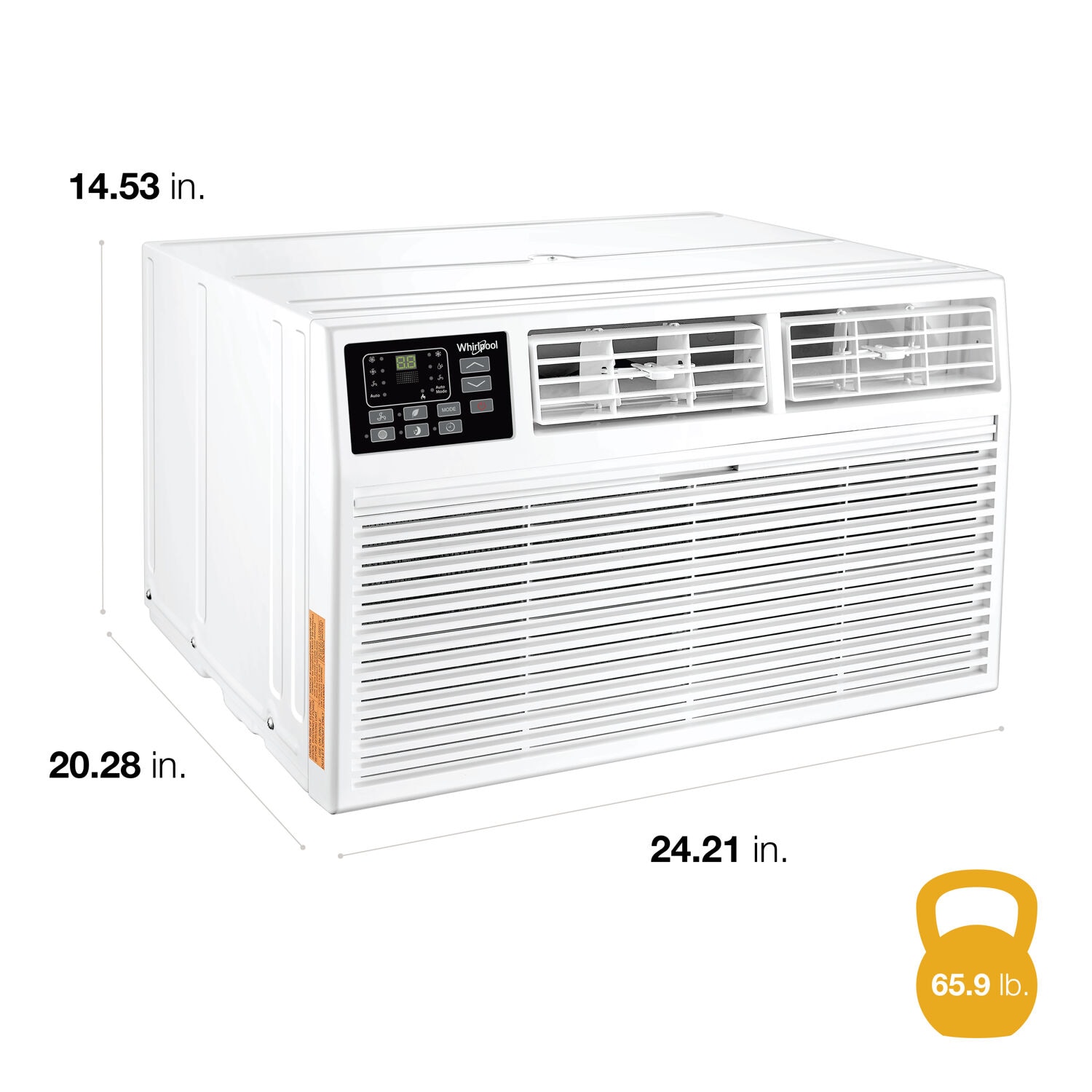 Whirlpool 10000-BTU 450-sq ft 230-Volt White Through-the-wall Air Conditioner Heater Included with Remote WHAT102-HAW Sansujyuku sansujyuku.com