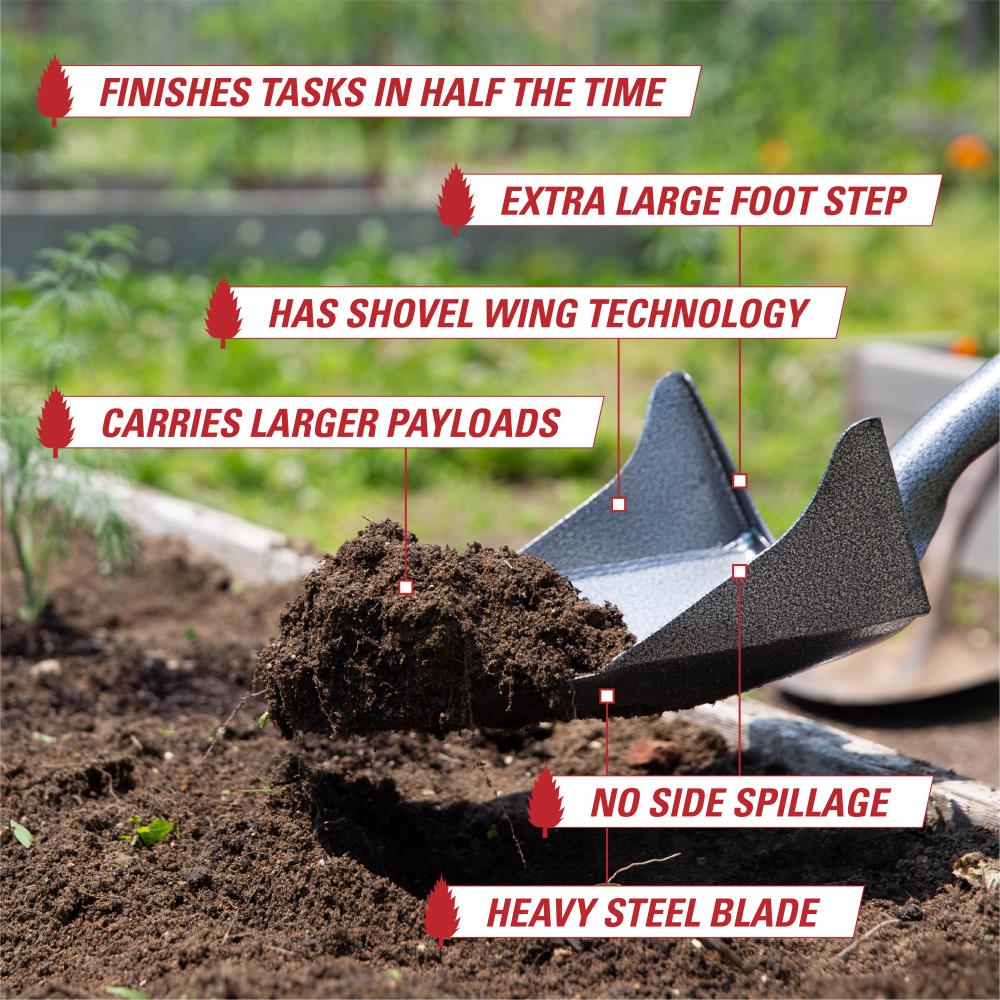 Root Assassin 60-in Poly Handle Digging Shovel OS002 at Lowes.com