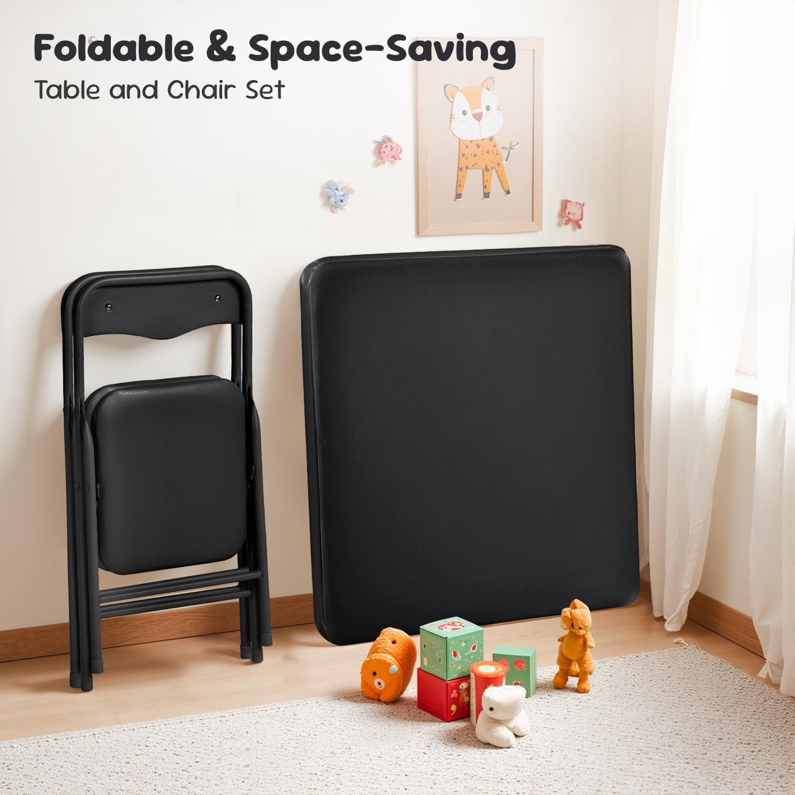 Homy Casa PAGE BLACK 1+2 Folding-Furniture-Sets - View #10