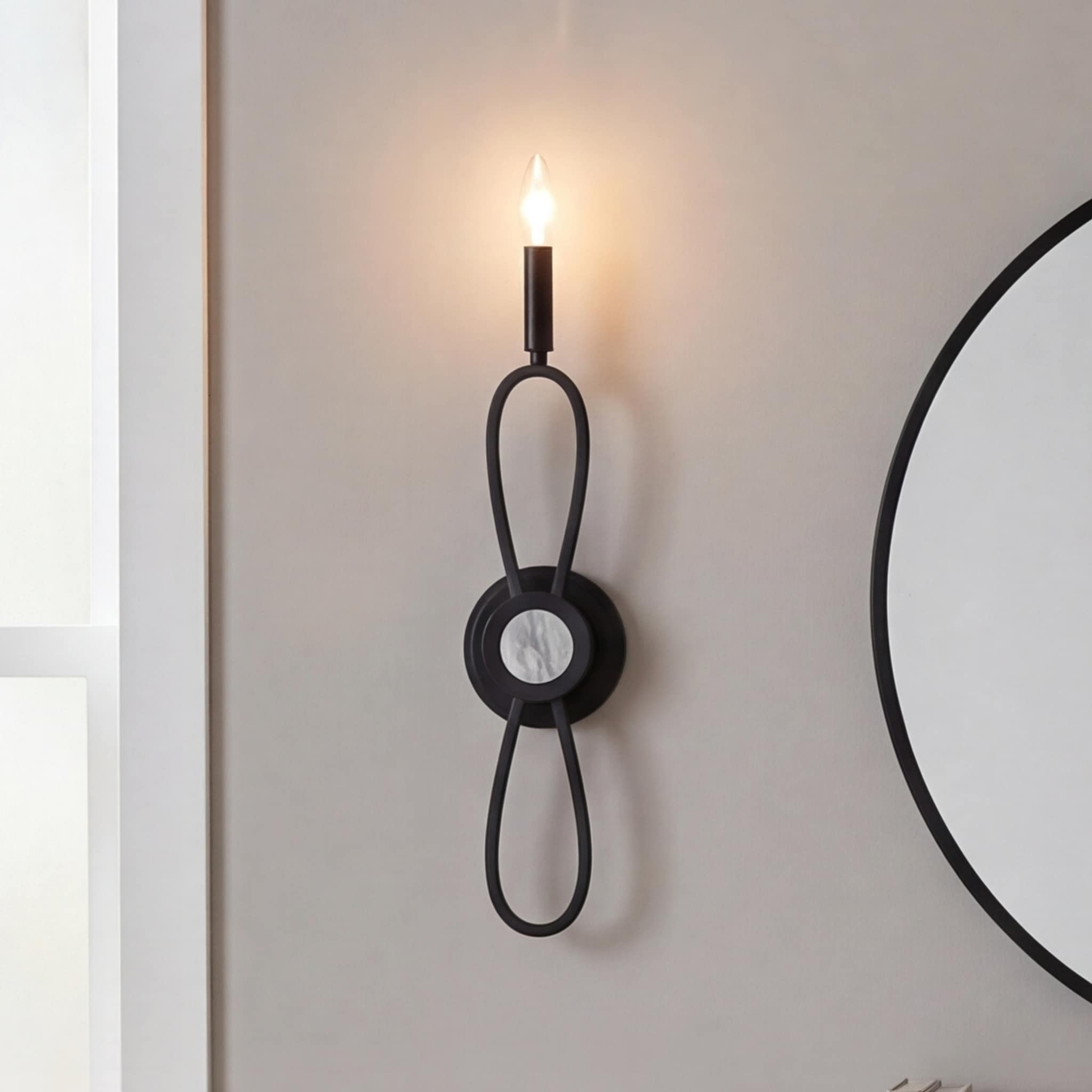 Savoy House Minette 1-Light Wall Sconce in Matte Black
