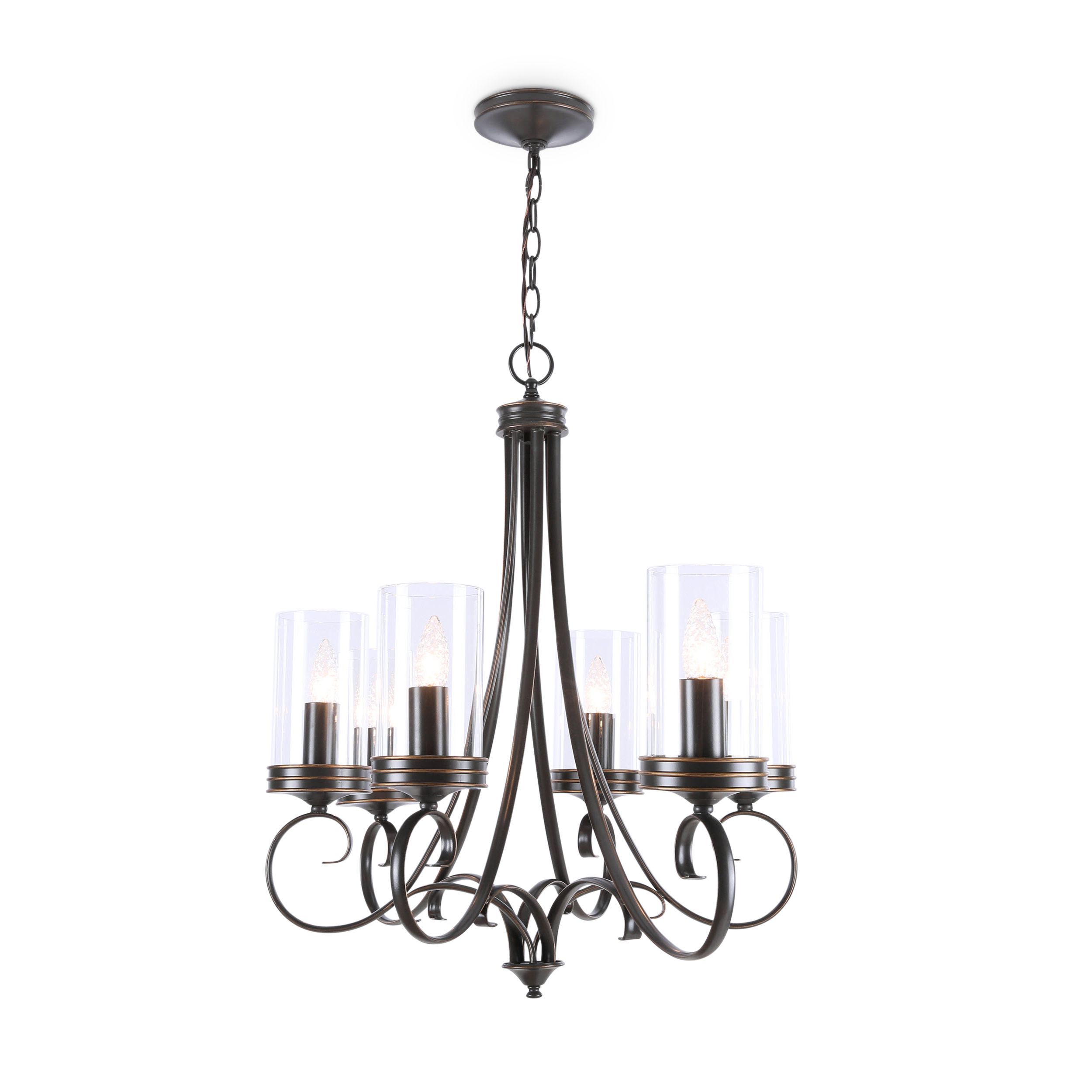 kichler diana 6 light chandelier