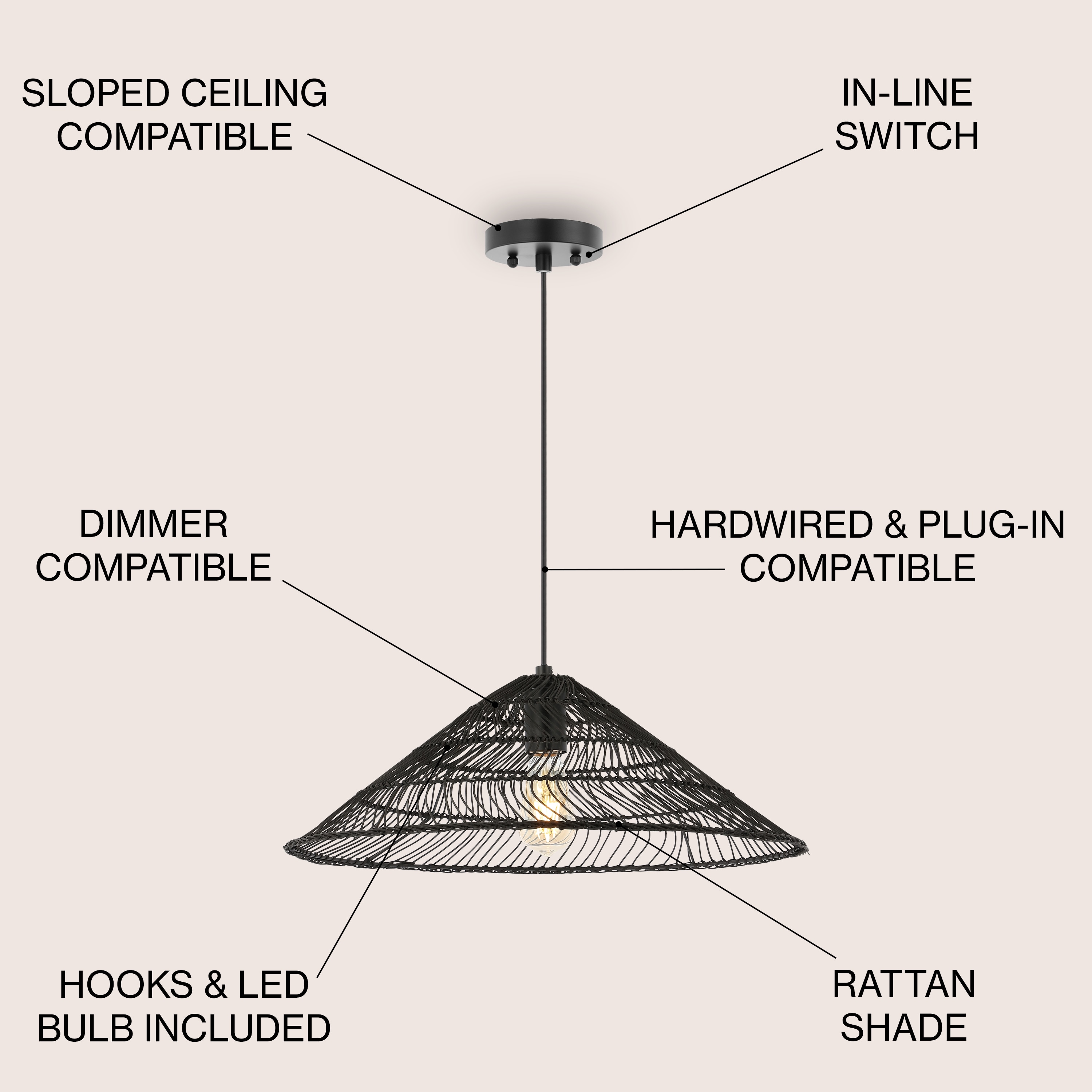 JONATHAN  Y JYL1407B Pendant-Lights - View #3