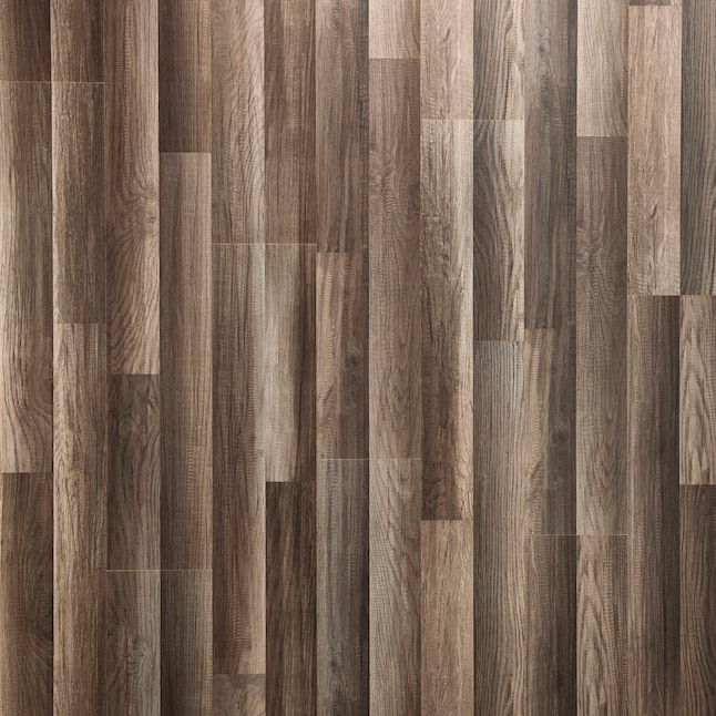 Style Selections Aged Gray Oak 8-mm Thick Wood Plank 7.59-in W x 50.7-in L Laminate  Flooring (21.44-sq ft) in the Laminate Flooring department at Lowes.com