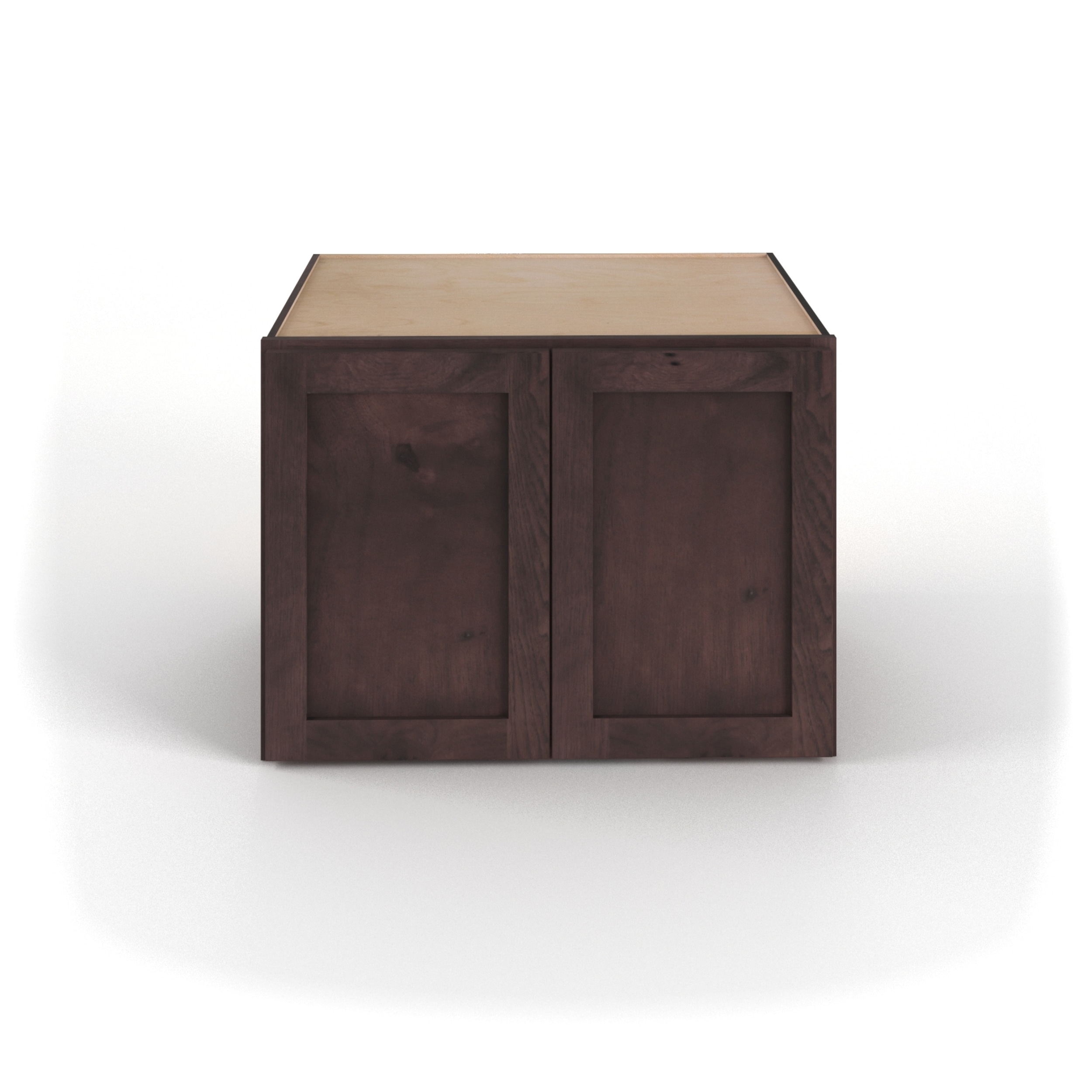 Valleywood Cabinetry 36-in W x 24-in H x 24-in D Rustic Hickory Wall Ready To Assemble Plywood Cabinet (Flat Panel Shaker Door Style)