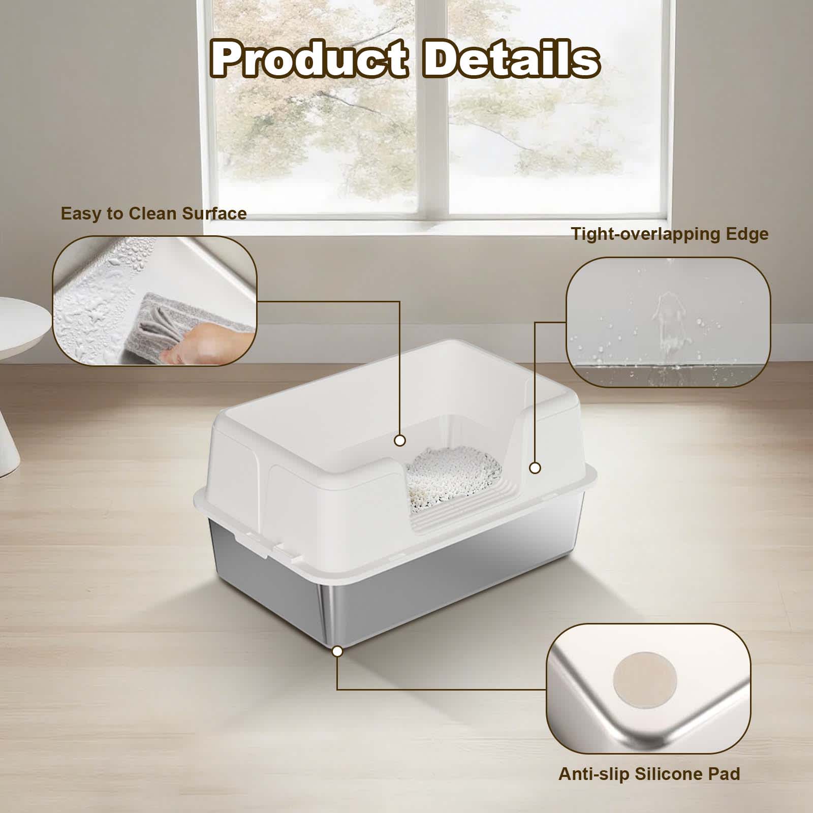 Qeetex NL-PPS-335CJJNM Cat-Litter-Box - View #3