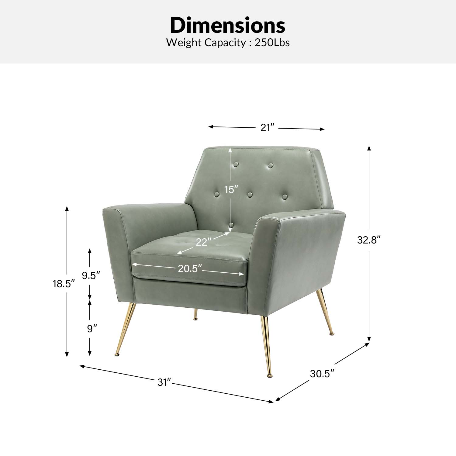 14 Karat Home CHWH0470-SAGE chairs - View #7