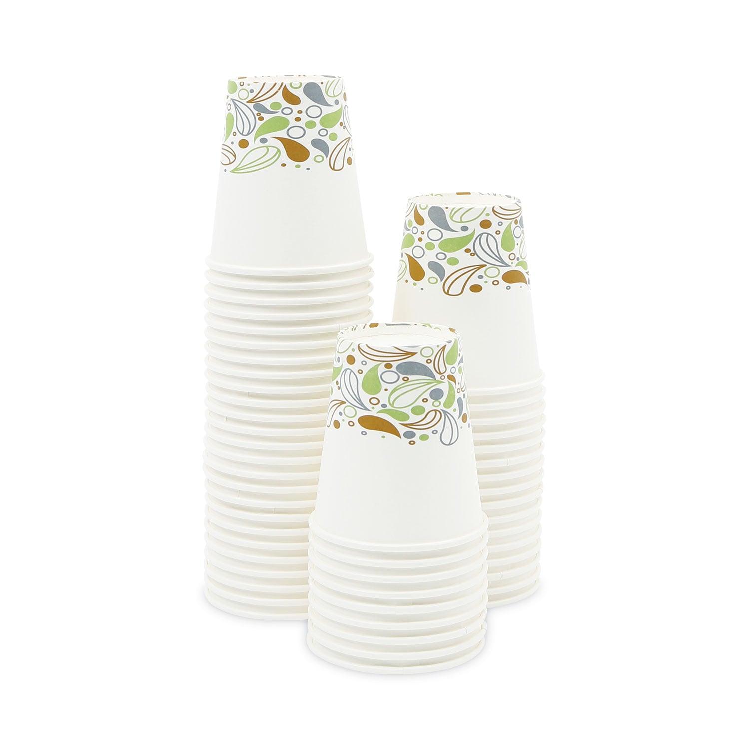 Boardwalk Deerfield Printed Paper Hot Cups 10 oz 50/Sleeve 20 Sleeves/Carton