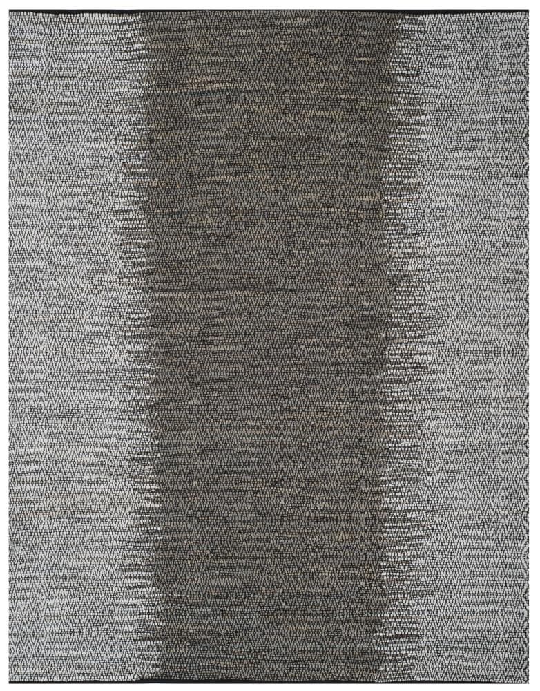 Safavieh VTL389A-8 Vintage Leather Hanna 8 x 10 (ft) Leather Light Gray/Gray Rectangular Indoor Coastal Area rug