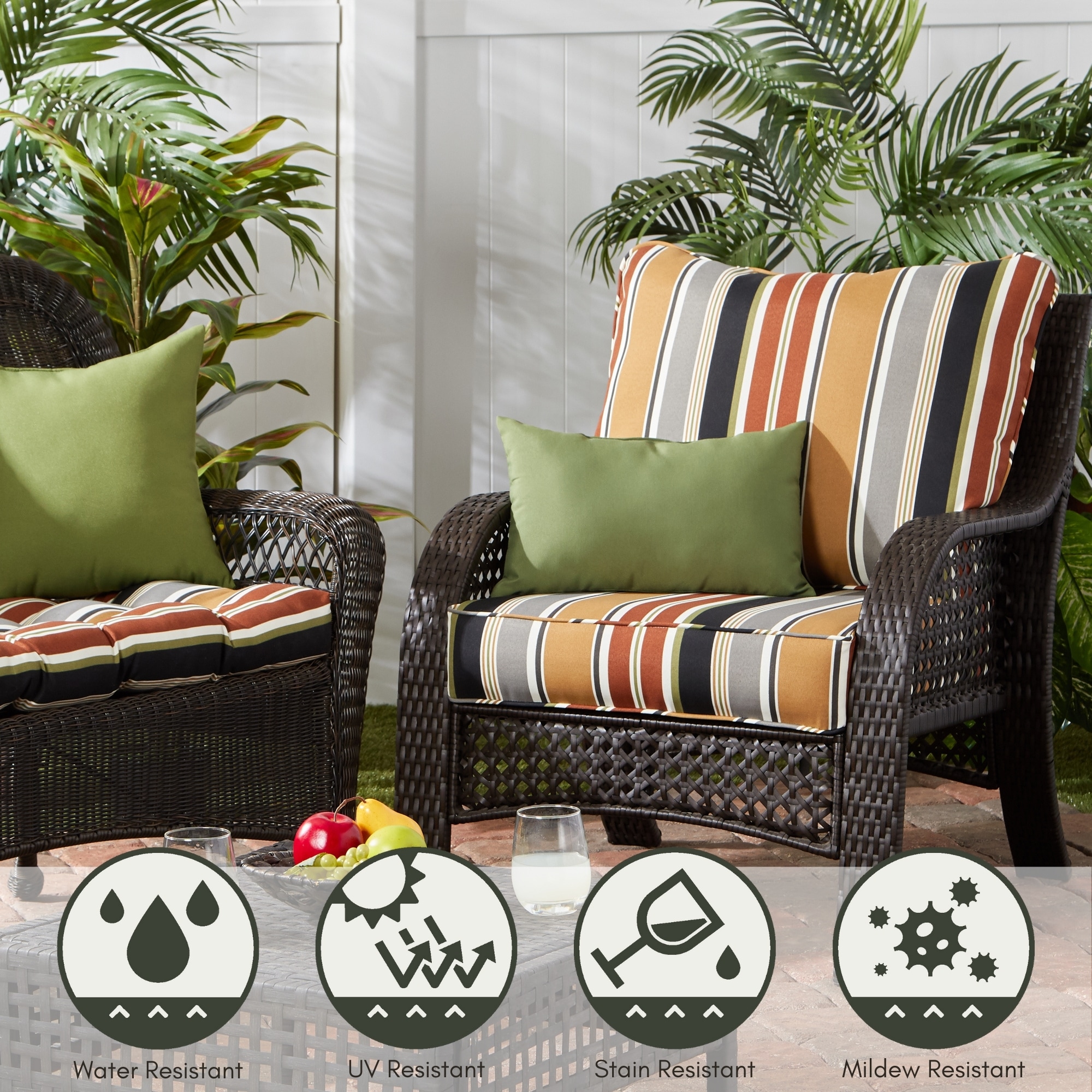 Greendale Home Fashions OC5811S2-HUNTER Outdoor-Accent-Pillows - View #3