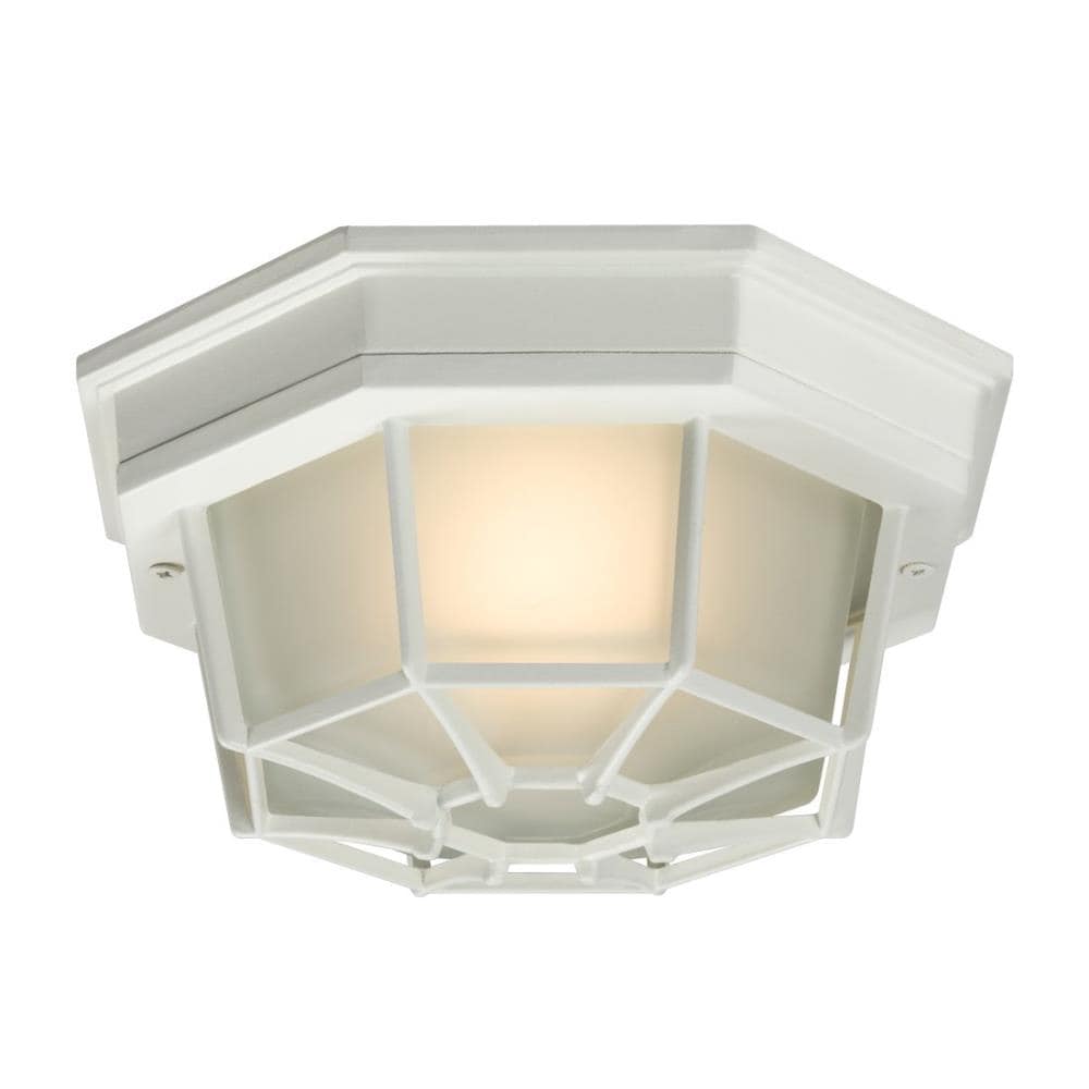 Galaxy Lighting 301401WH 1 -Light 9.055-in White Indoor/Outdoor