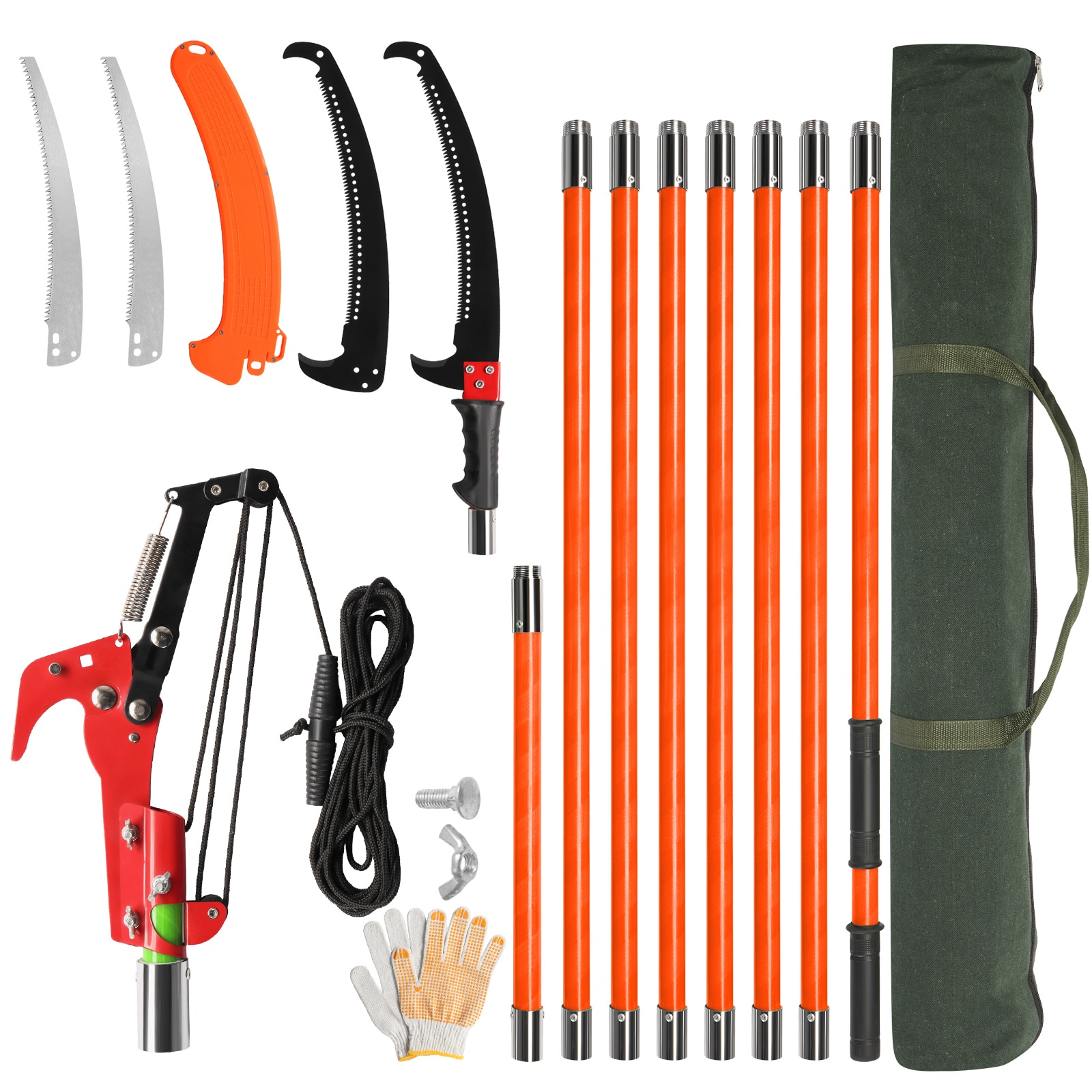 Outopee LO1G54000128 24-ft Extendable Pole Pruning Saw