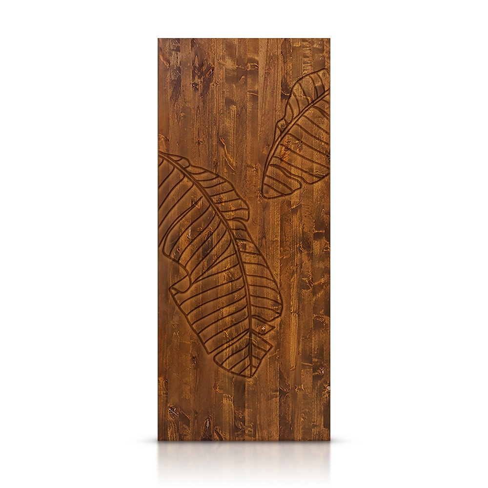 CALHOME DFJ232-80X24-BT DFJ232 24-in x 80-in Walnut Textured Hollow core Stained Pine Wood Slab Door