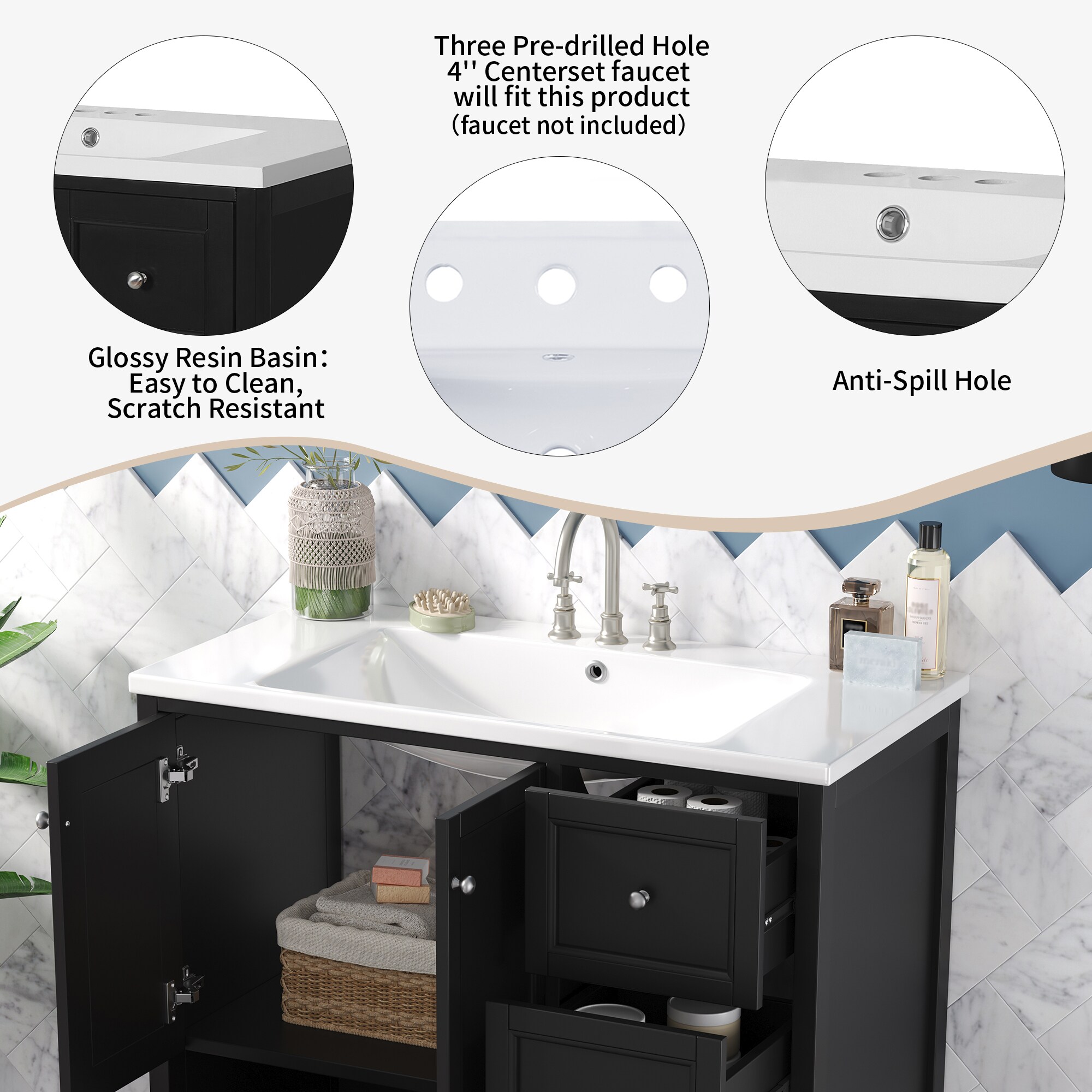 Tatayosi JL-S136005B Bath-Vanity-Combo - View #6
