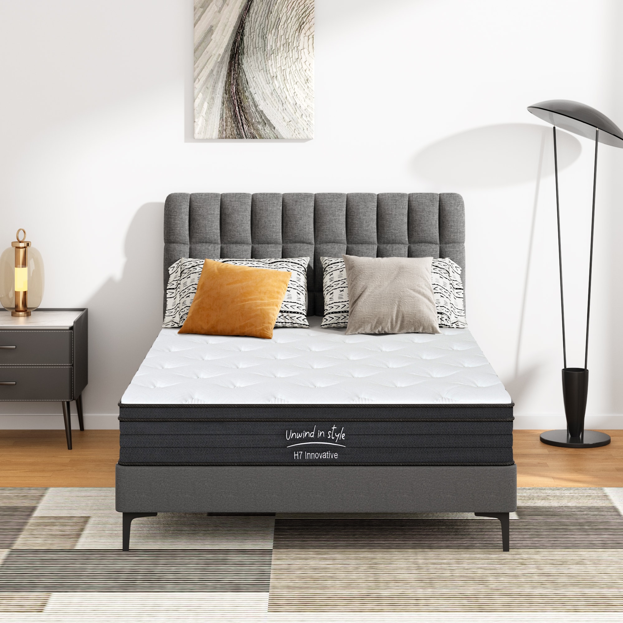Circle 55 LS20ZSPF-H7B12F Haven 12-in Medium Full Hybrid Memory Foam/Coil Blend Mattress in a Box