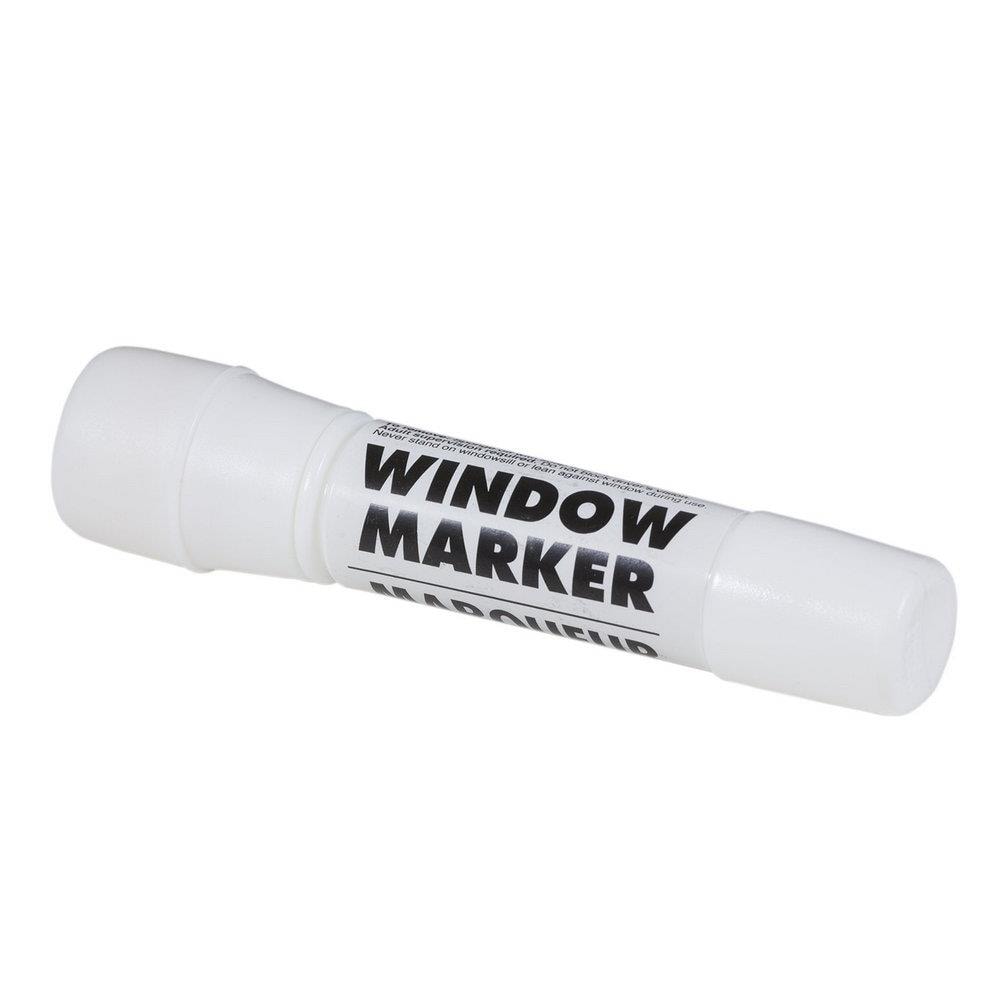 Unique Brand White Washable Window Markers, 0.84 fl.oz.