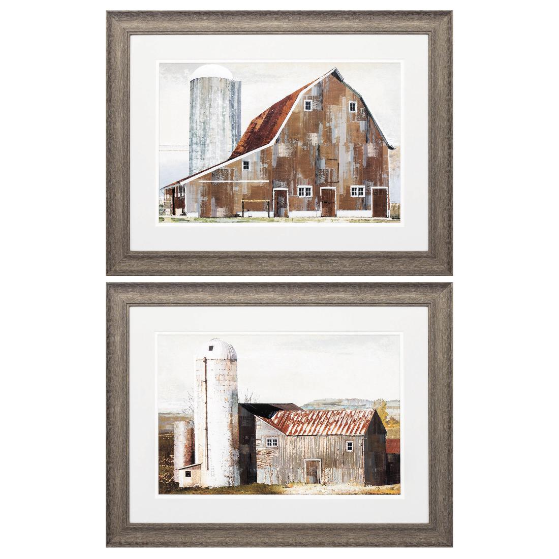 HomeRoots 365821 Brown Wood Framed 19-in H x 25-in W Landscape Wood Print