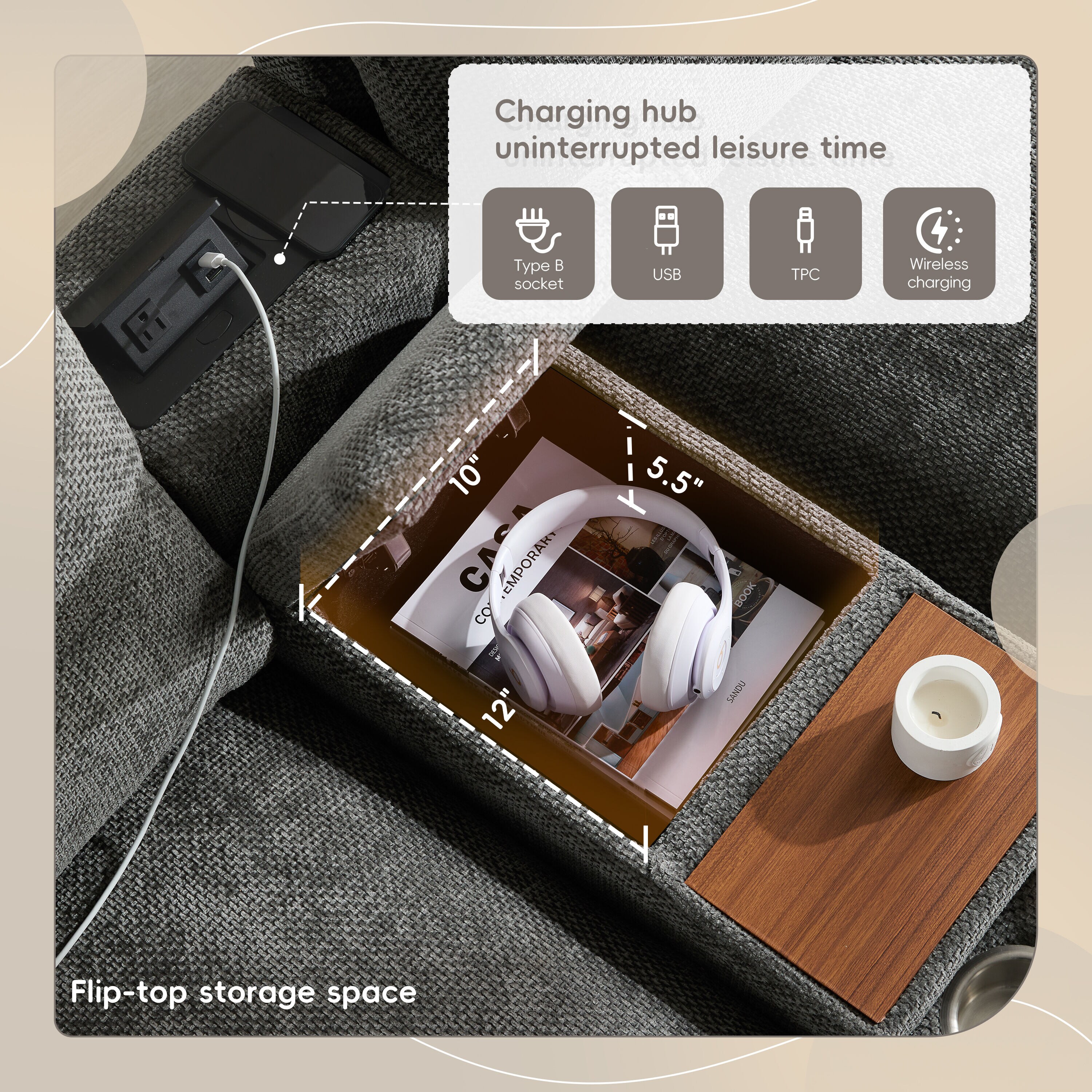 ModernLuxe N723S9777E Sofas-Loveseats - View #5