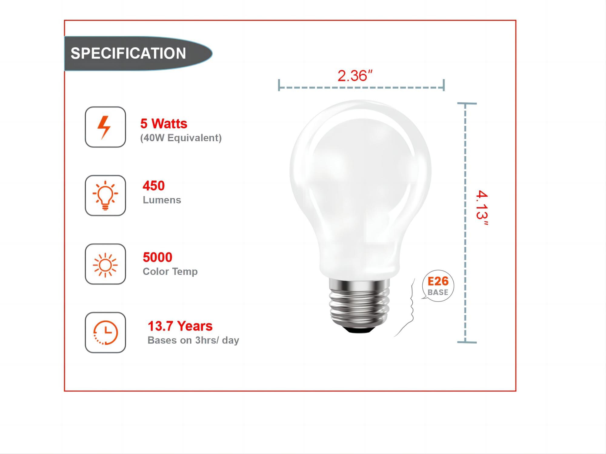 Utilitech 3A19DG5WOP50K4P Led-Lights - View #4