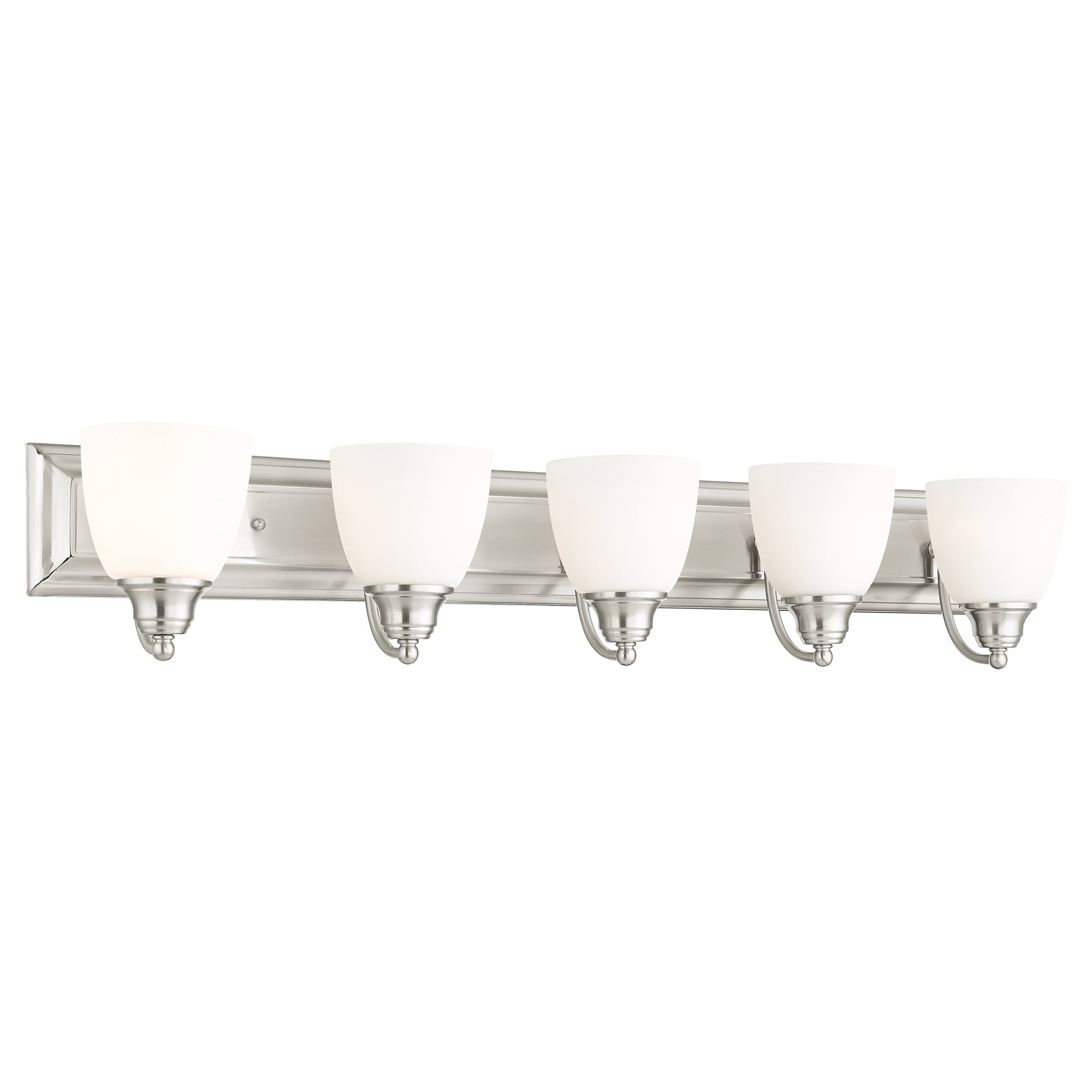 Livex Lighting 10505-91 Springfield 36-in 5 -Light Brushed Nickel Transitional Vanity light