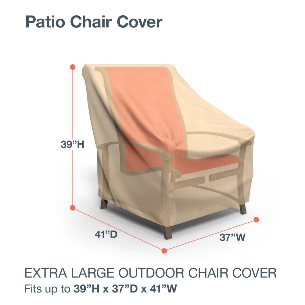 Extra Large Budge All-Seasons Round Patio Table and Chairs Combo Cover Tan 